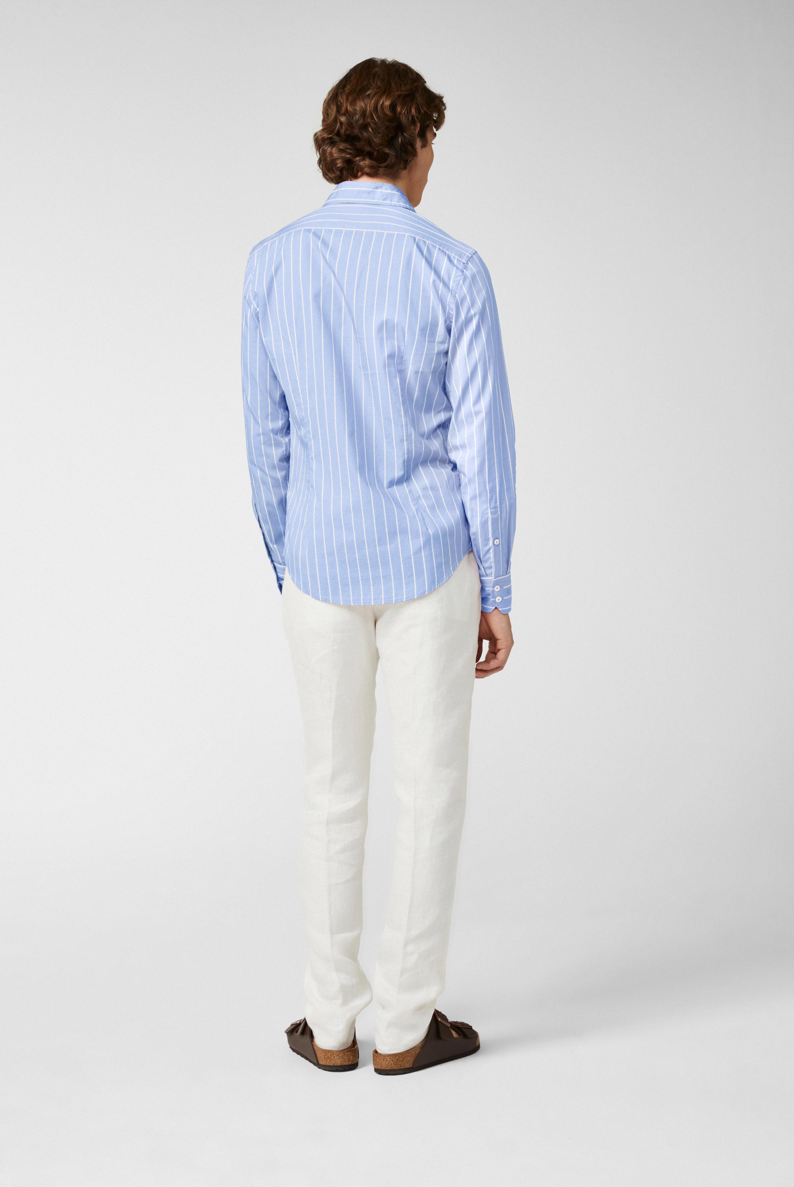 Van Laack-Gestreiftes Hemd aus Twill-Hemden & Blusen-Black-Deal-Outlet-by-ARCHIVIST