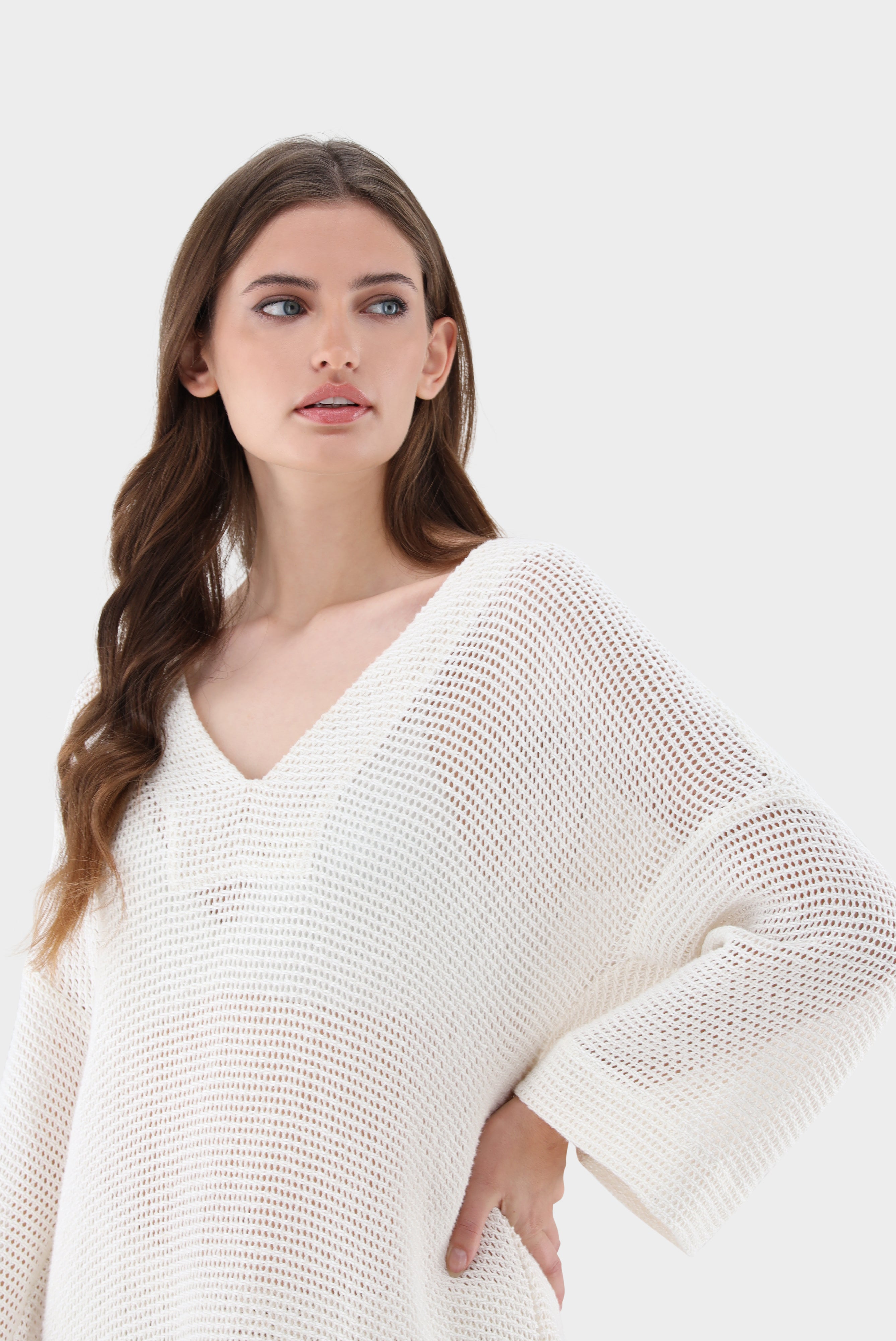 Van Laack-Tunika mit Netzoptik-Hemden & Blusen-Black-Deal-Outlet-by-ARCHIVIST