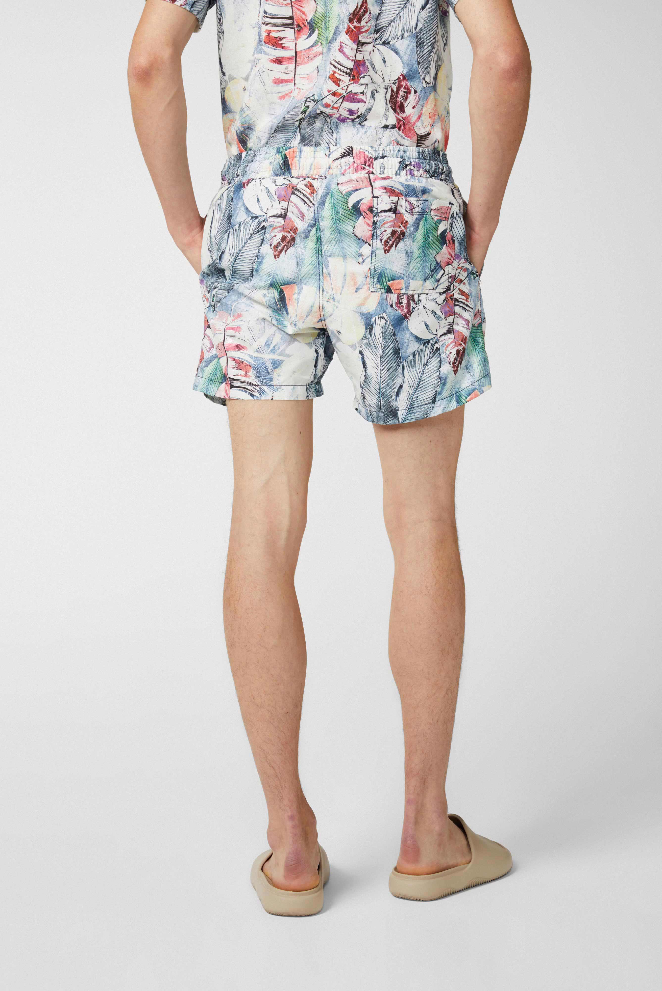 Badehose mit Blumen-Druck