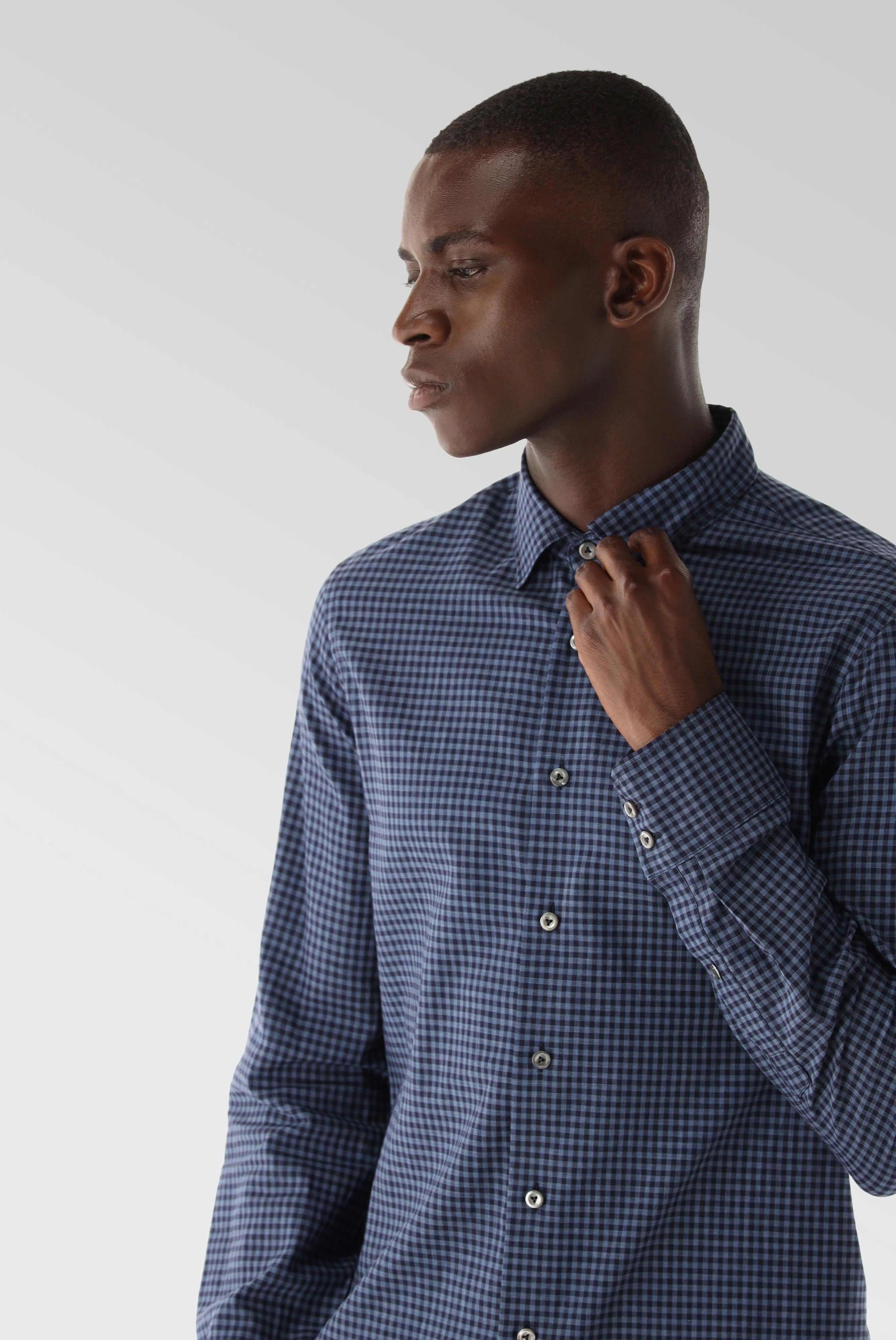 Van Laack-Flanell Hemd mit Karomuster Tailor Fit-Hemden & Blusen-Black-Deal-Outlet-by-ARCHIVIST