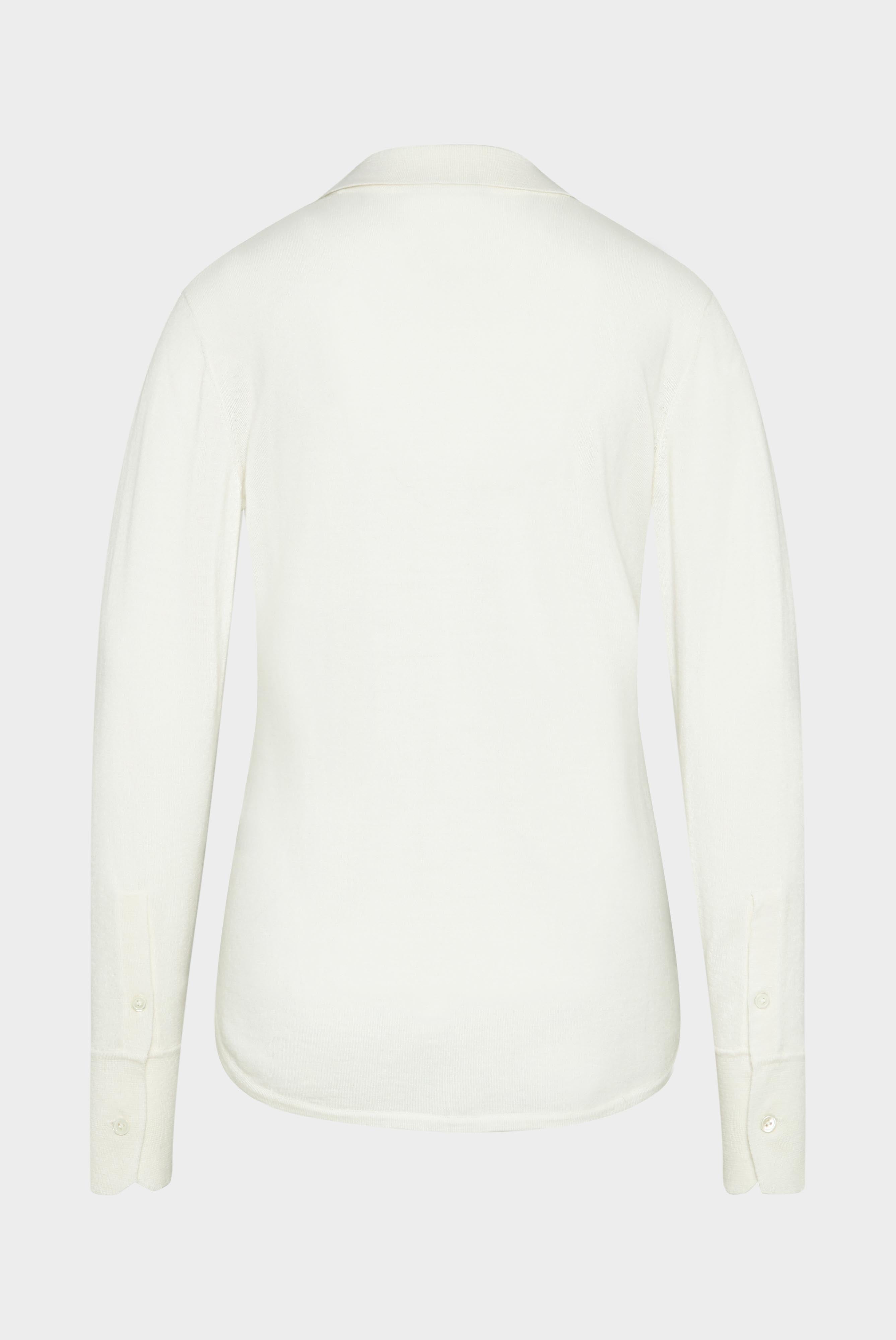 Knit blouse wool-cashmere mix beige