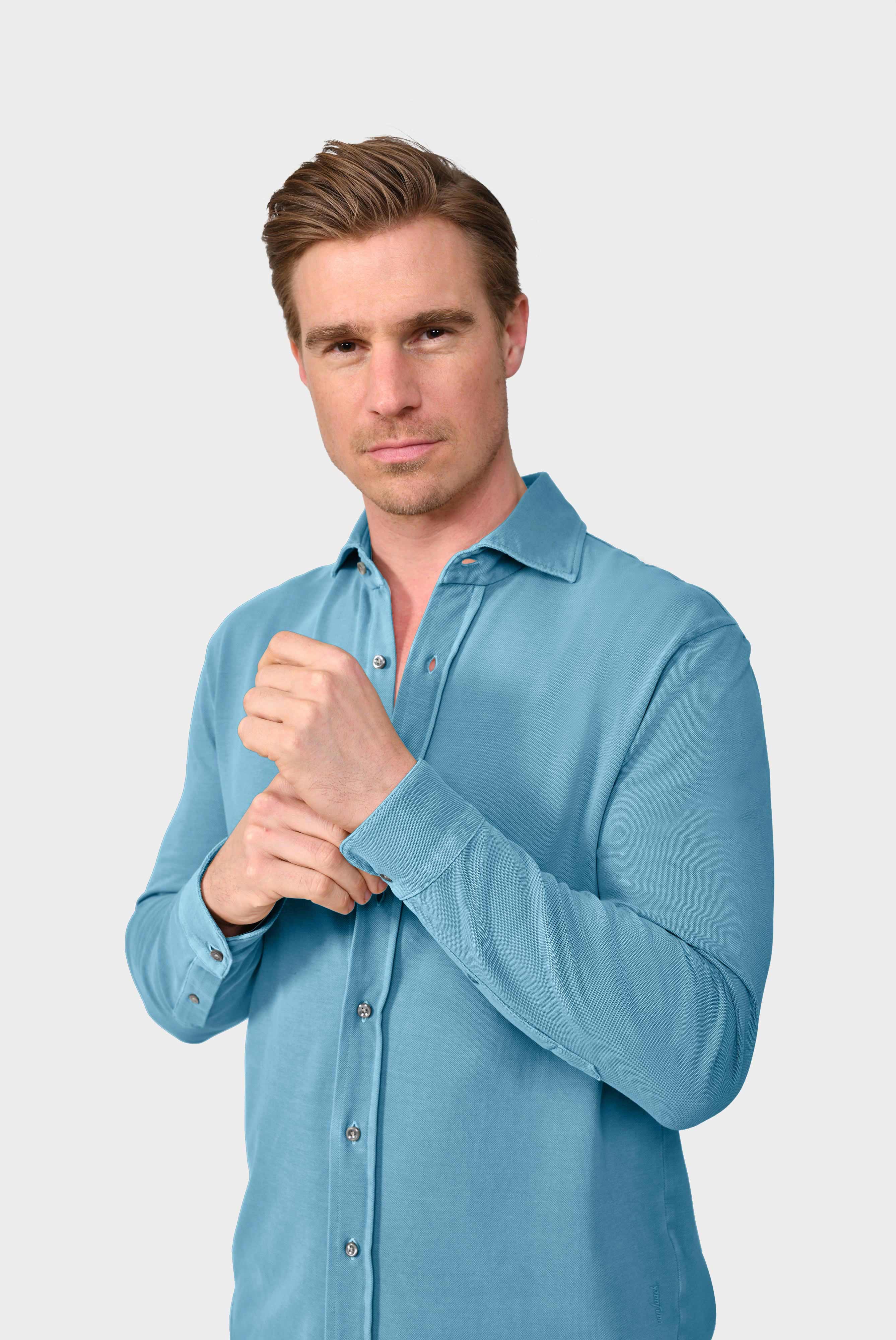 Garment Dyed Piqué Hemd