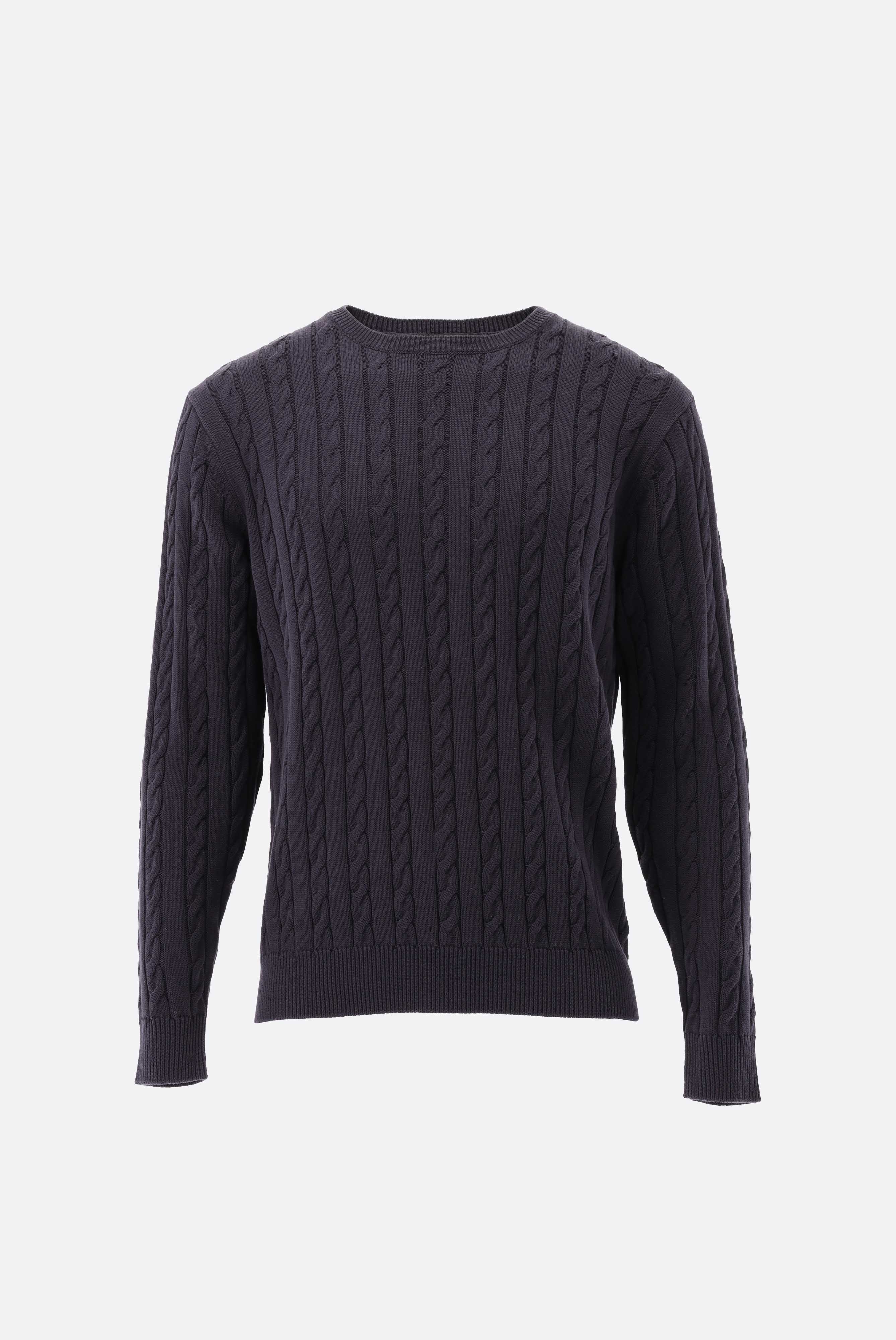 Van Laack-Zopfstrick Pullover mit Seide und Baumwolle-Strick & Pullover-Black-Deal-Outlet-by-ARCHIVIST