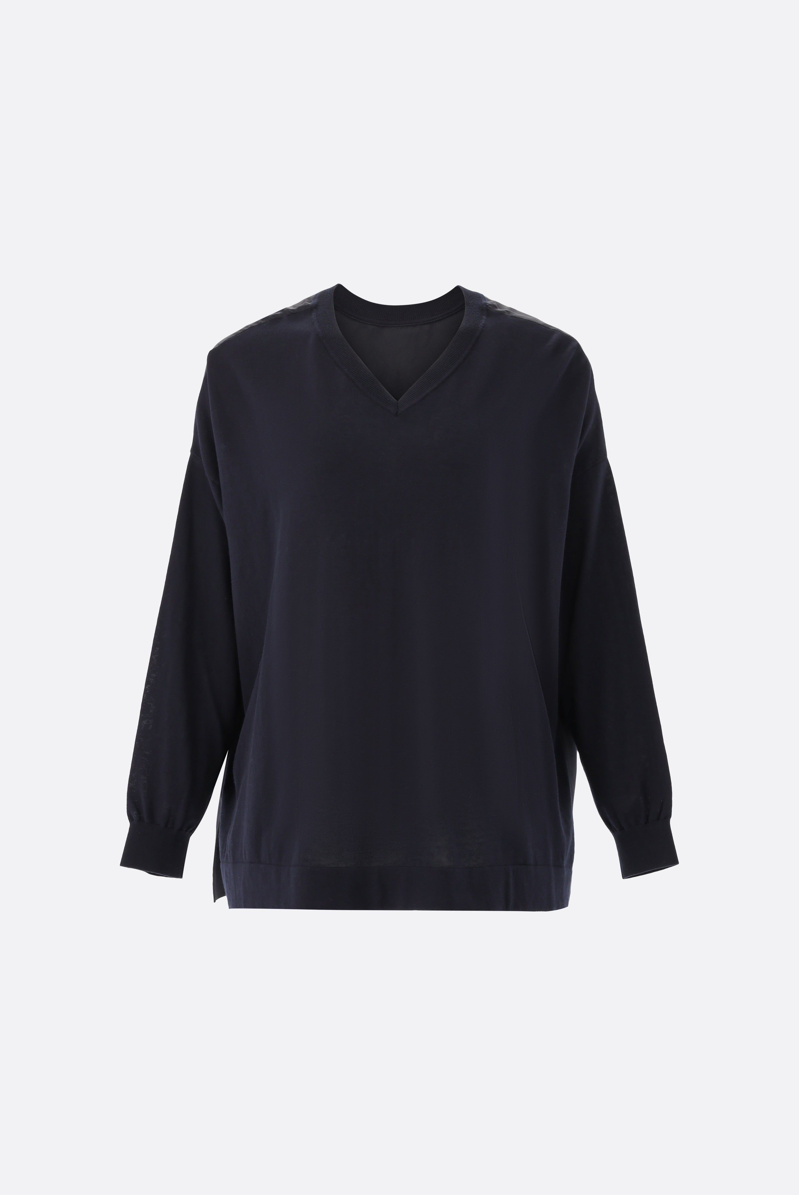 Van Laack-Oversize Wendepullover mit Seide-Strick & Pullover-Black-Deal-Outlet-by-ARCHIVIST