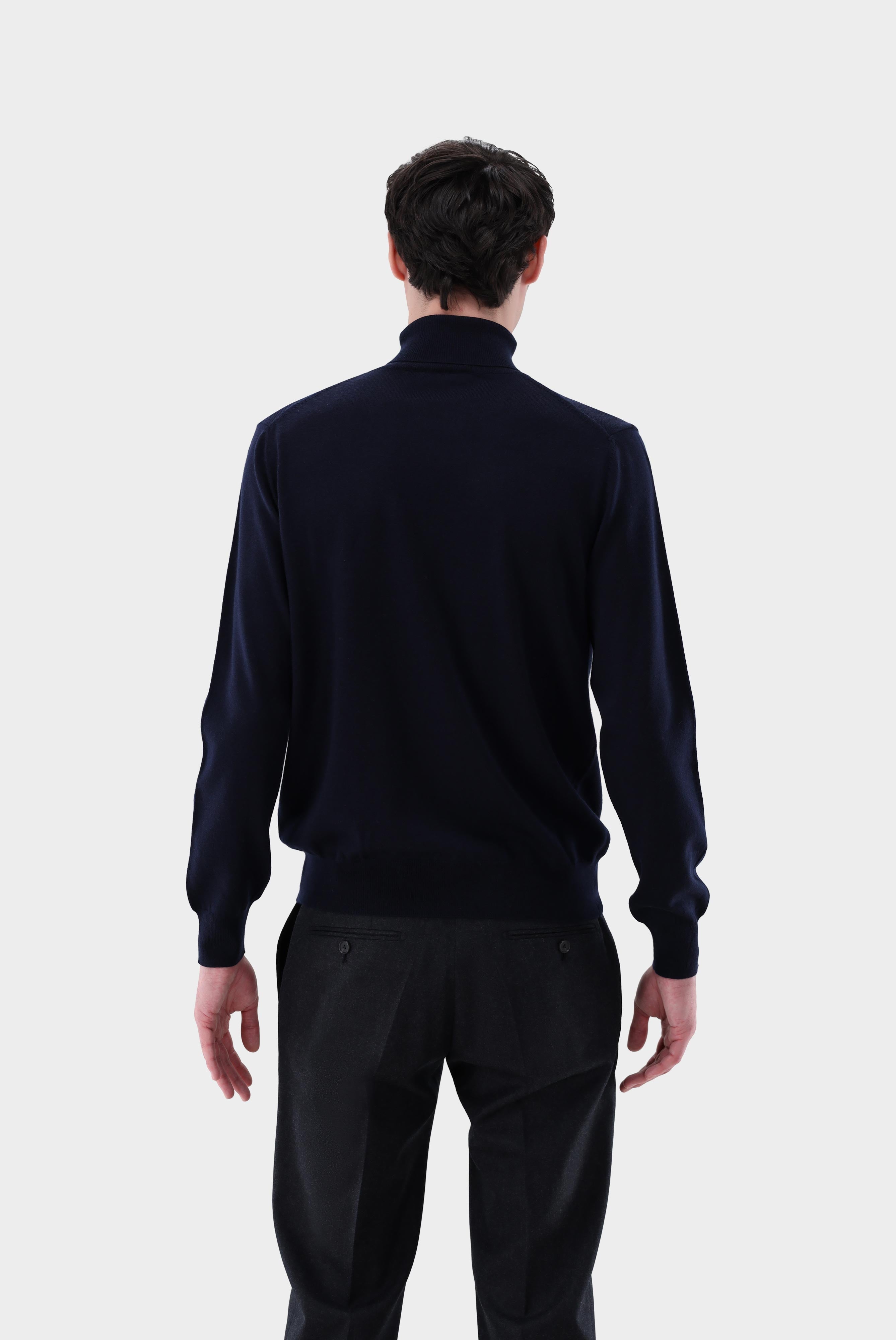 Van Laack-Rollkragenpullover aus Merzerisierter Merinowolle-Strick & Pullover-Black-Deal-Outlet-by-ARCHIVIST