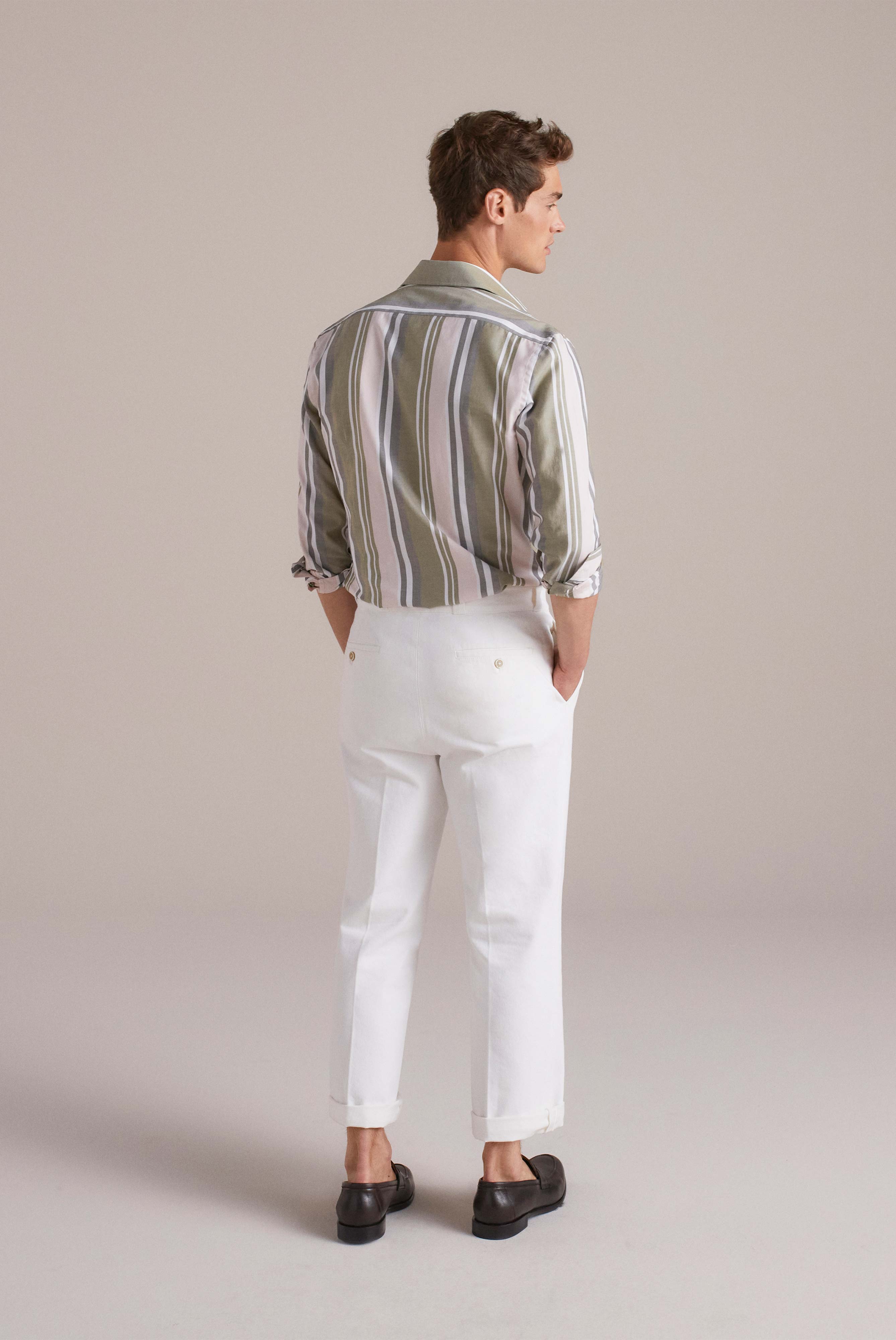 Van Laack-Sommerliches Hemd Slim Fit mit Streifenstruktur-Hemden & Blusen-Black-Deal-Outlet-by-ARCHIVIST