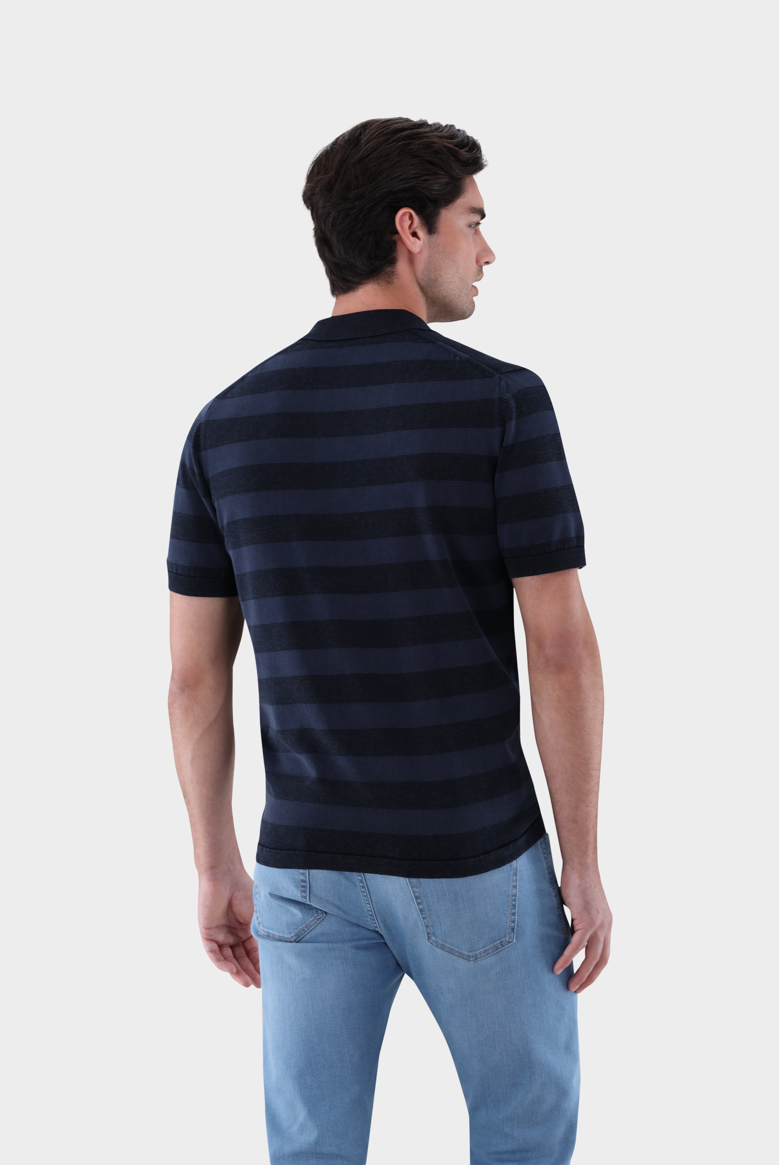 Van Laack-Kurzarm Strickpolo mit Reverskragen-Shirts-Black-Deal-Outlet-by-ARCHIVIST