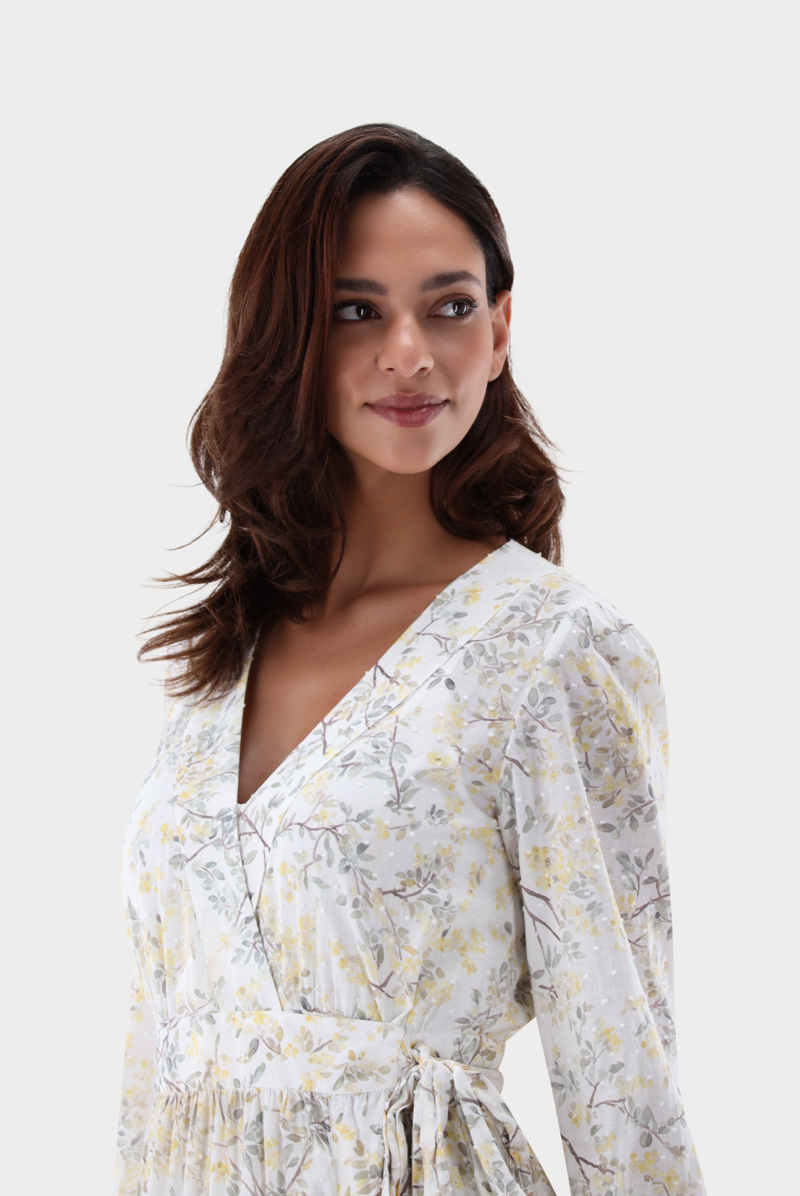 Van Laack-Midi-Wickelkleid mit Puffärmeln-Kleider & Röcke-Black-Deal-Outlet-by-ARCHIVIST