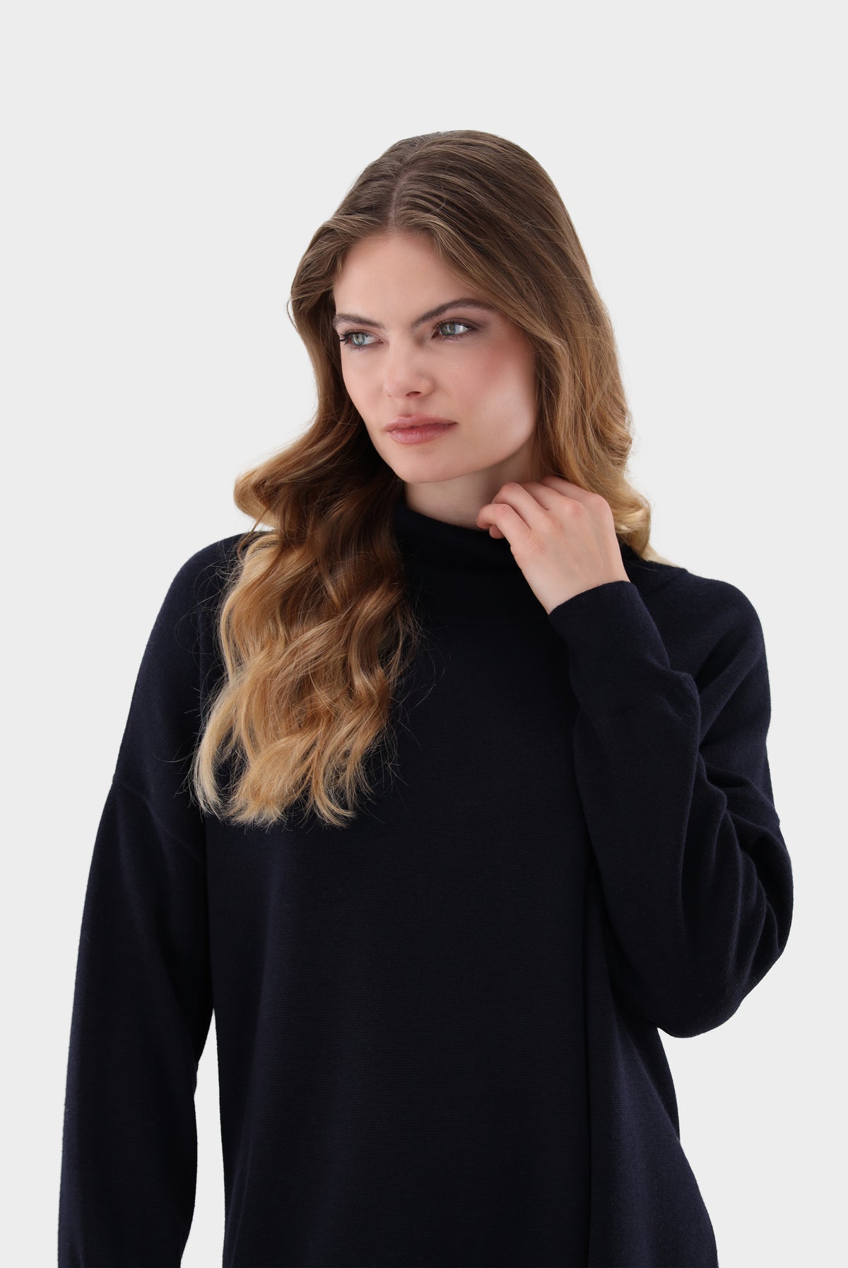 Van Laack Oversized Rollkragenpullover aus Merinowolle, Strick & Pullover