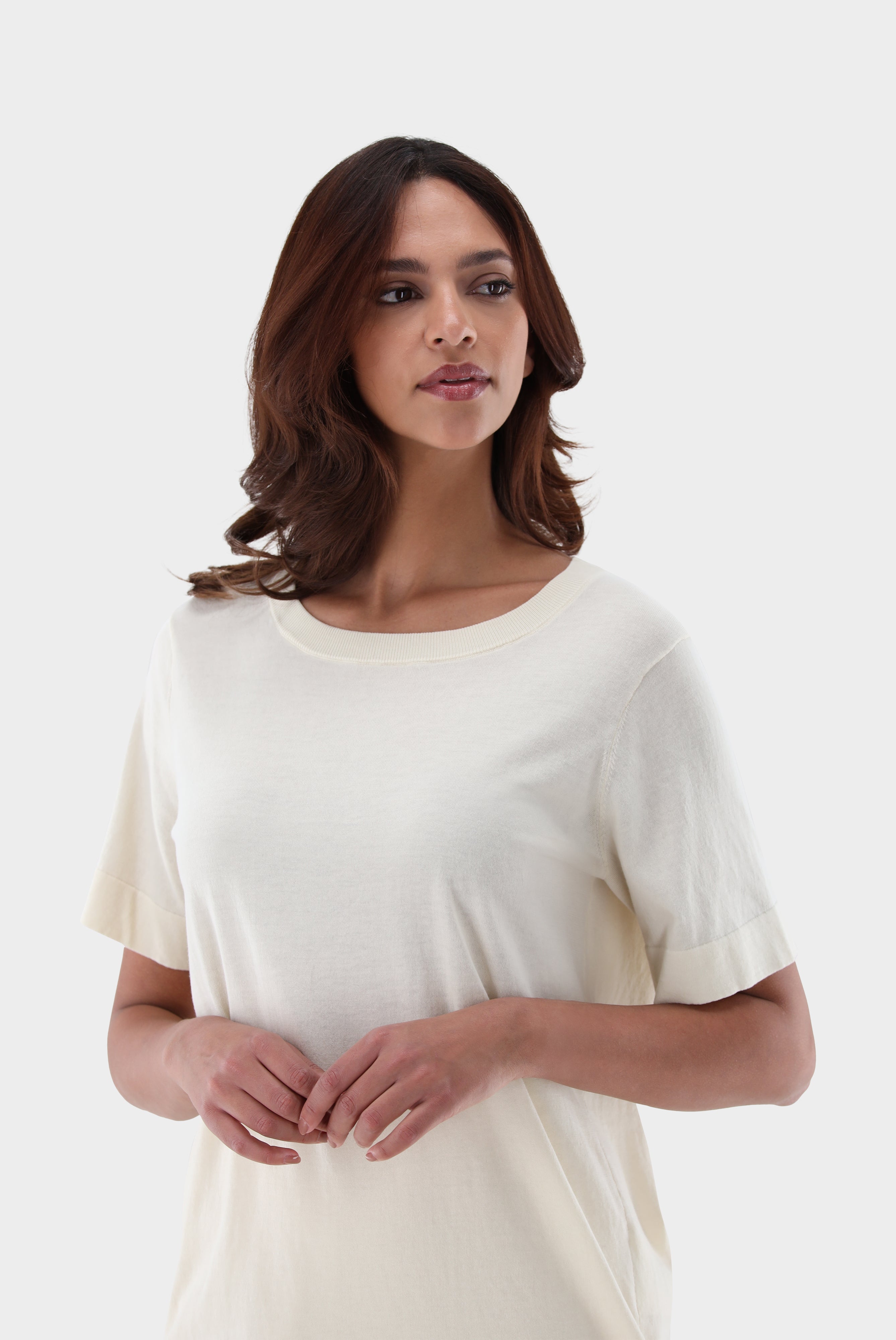 Van Laack-Lockeres Strick T-Shirt aus Air Cotton-Shirts-Black-Deal-Outlet-by-ARCHIVIST