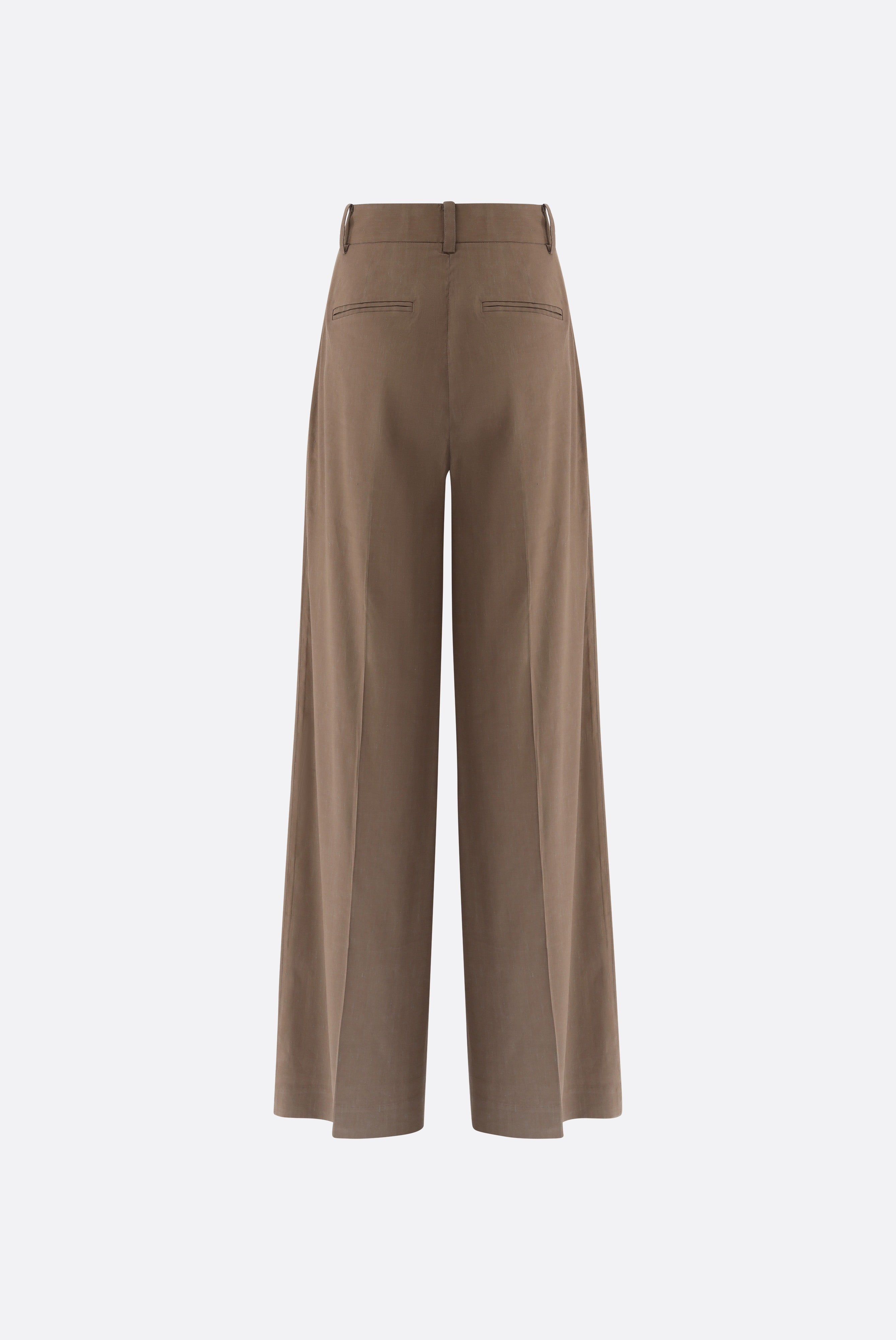 Van Laack-Hose mit weitem Bein und Falten Detail-Hosen-Black-Deal-Outlet-by-ARCHIVIST