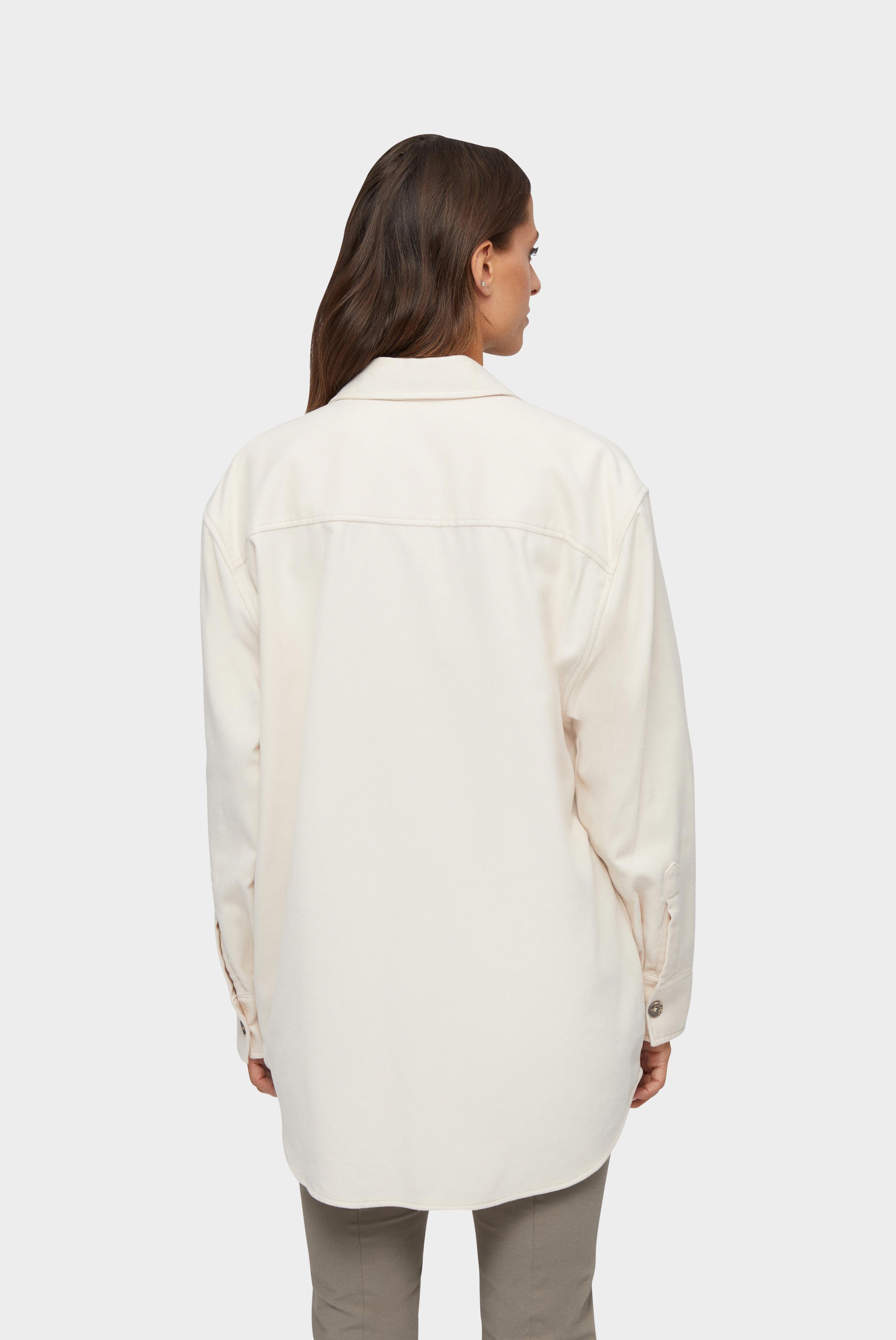 Damen Overshirt aus Flanell-Twill Beige