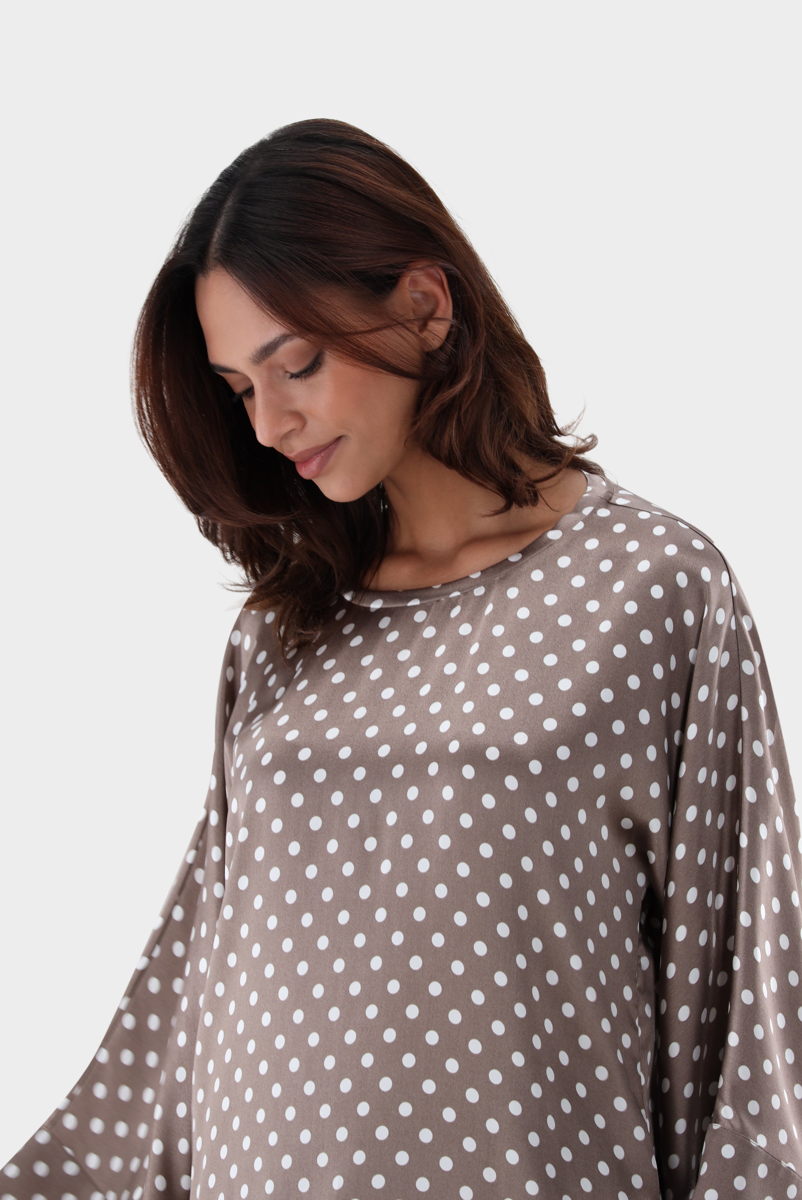 Van Laack-Lockere Schlupfbluse aus Seide mit Punkte Druck-Hemden & Blusen-Black-Deal-Outlet-by-ARCHIVIST