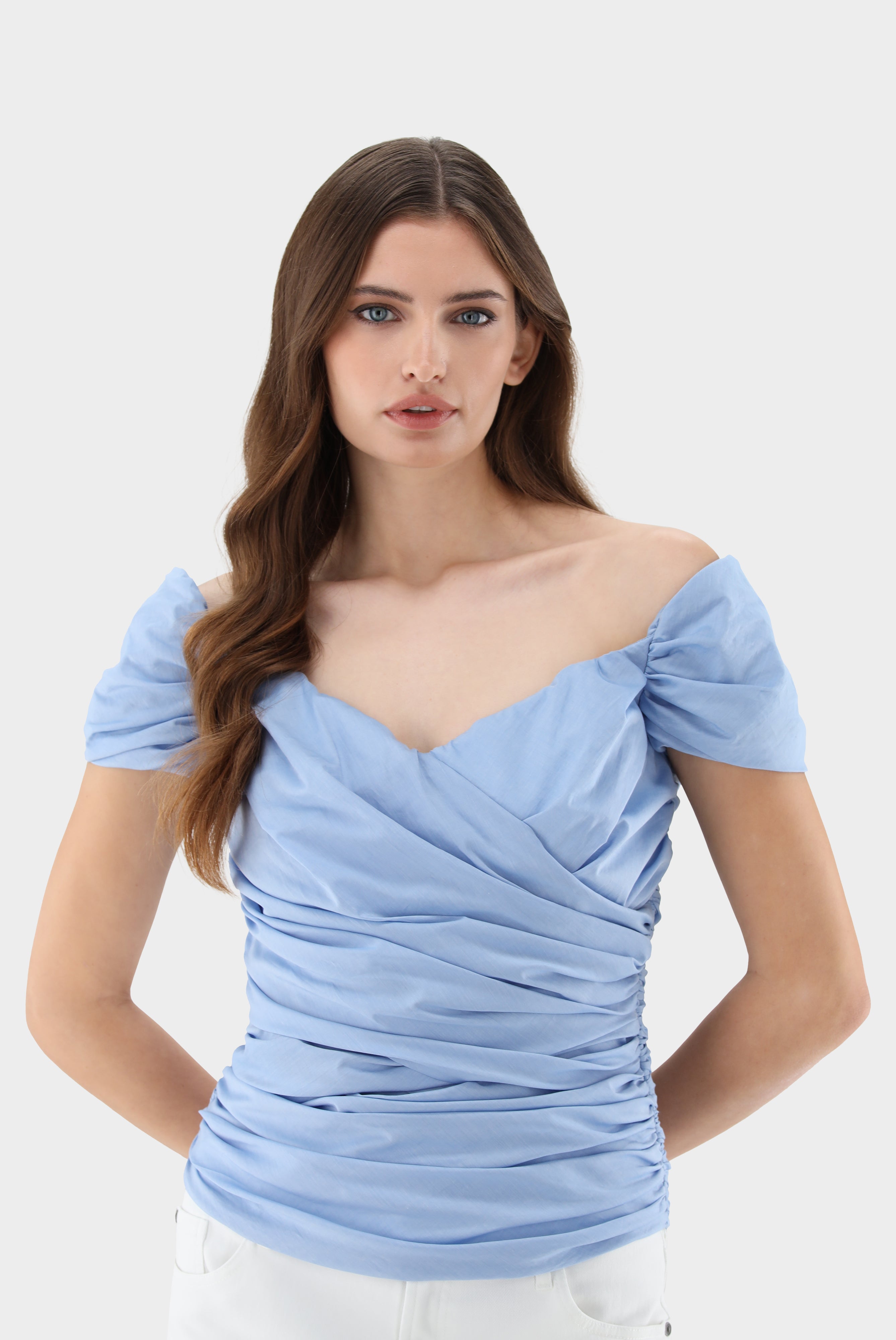 Corset made of cotton batiste