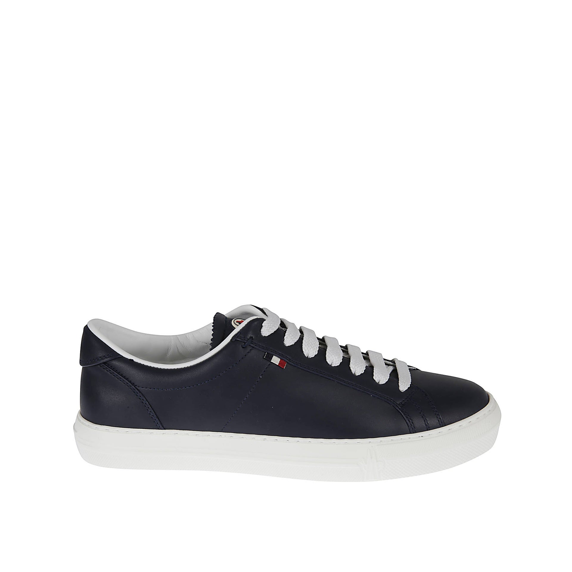 Moncler-Moncler Monaco Leather Sneakers-MEN SHOES-Black-Deal-Outlet-by-ARCHIVIST