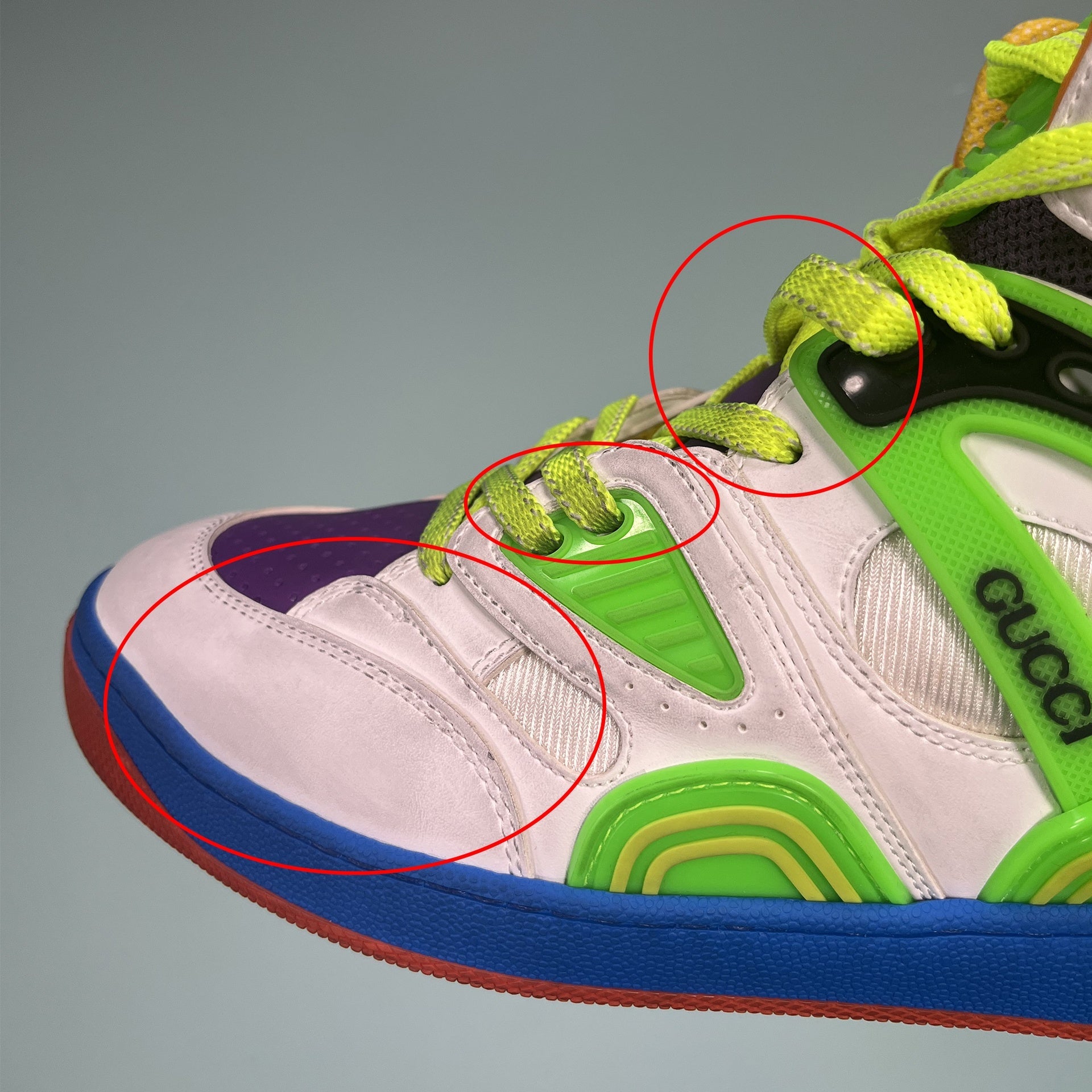 Gucci-Gucci Leather Basket Sneakers-WOMEN SHOES-Black-Deal-Outlet-by-ARCHIVIST