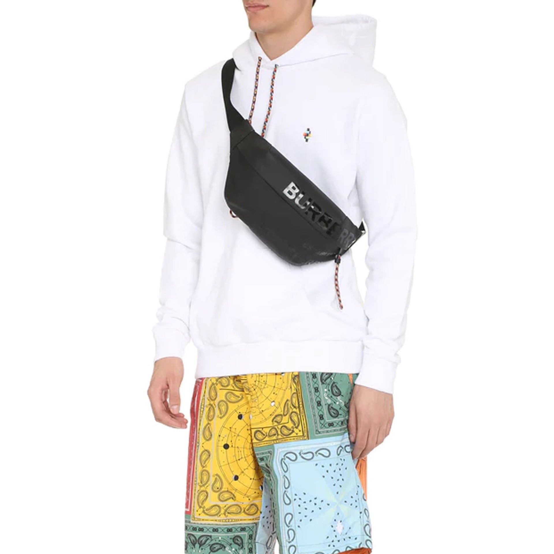 Marcelo Burlon County Of Milan-Marcelo Burlon Cotton Hoodie Sweatshirt-MEN CLOTHING-Black-Deal-Outlet-by-ARCHIVIST