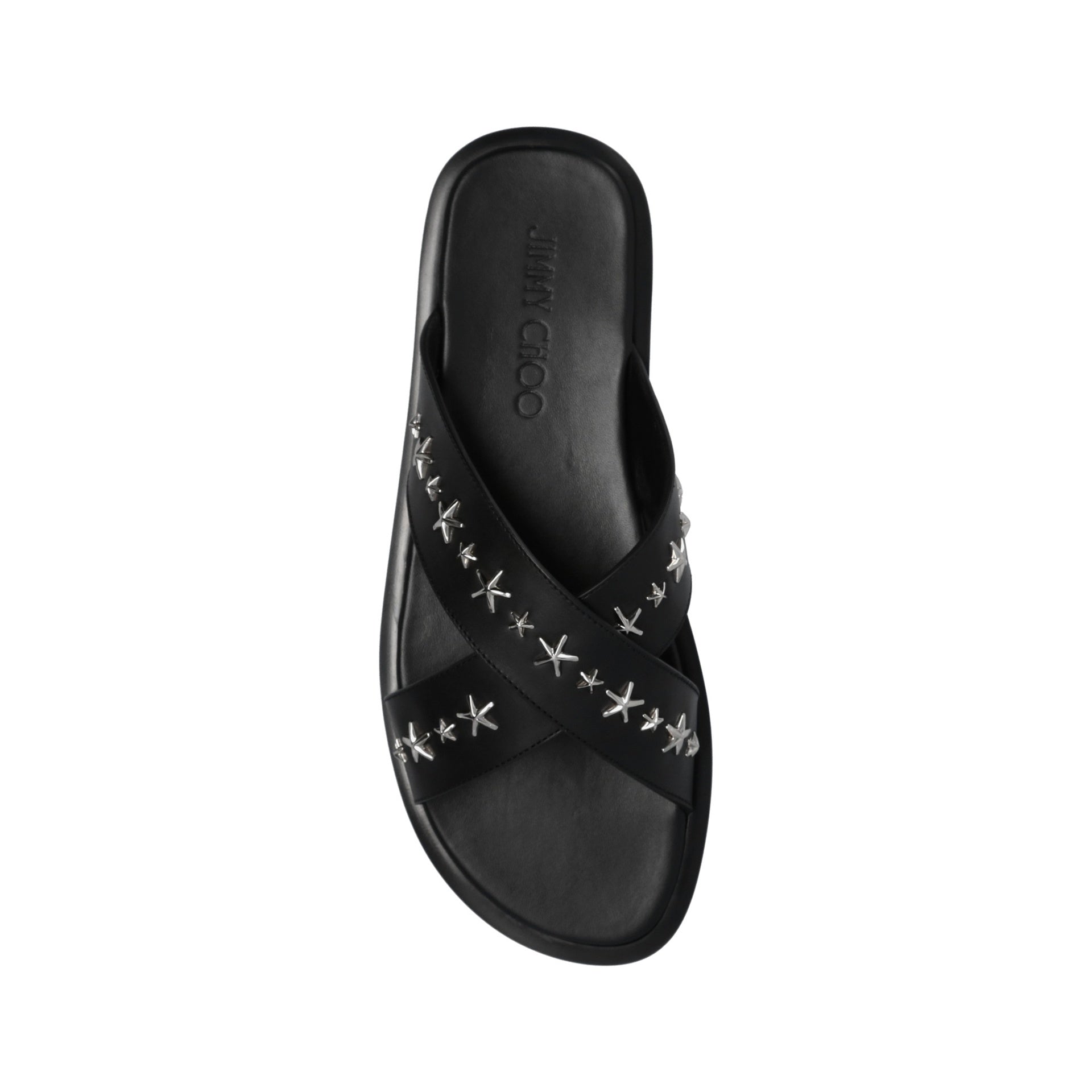 Jimmy Choo-Jimmy Choo Palmo Leather Sandals-MEN SHOES-Black-Deal-Outlet-by-ARCHIVIST