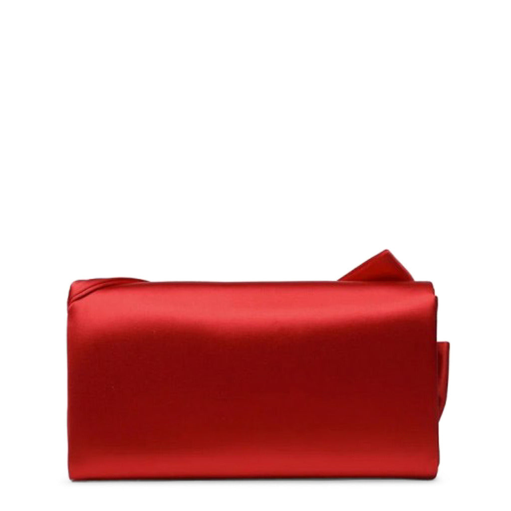 Bow-detail satin satchel bag