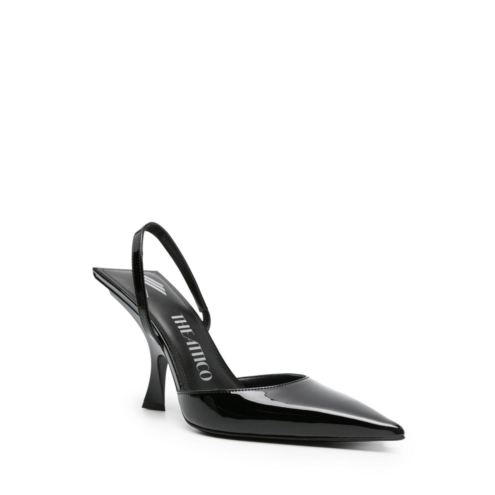 The Attico-The Attico Ester Leather Slingback Pumps-WOMEN SHOES-Black-Deal-Outlet-by-ARCHIVIST