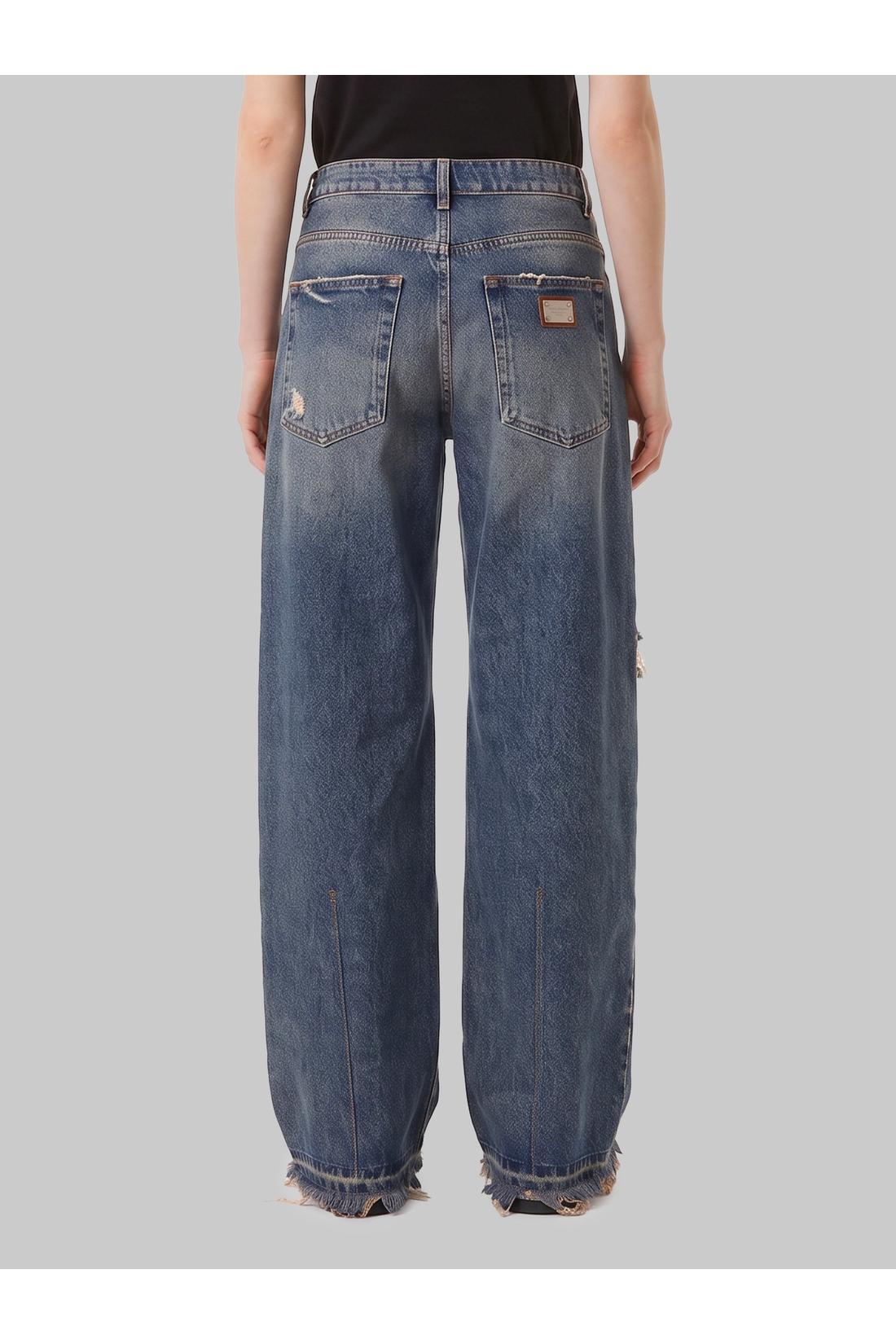 Dolce & Gabbana-OUTLET-SALE-5-pocket denim trousers-ARCHIVIST