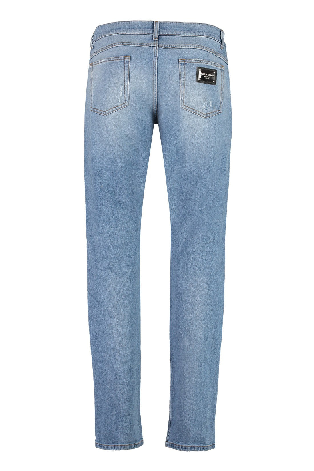 Dolce & Gabbana-OUTLET-SALE-5-pocket straight-leg jeans-ARCHIVIST