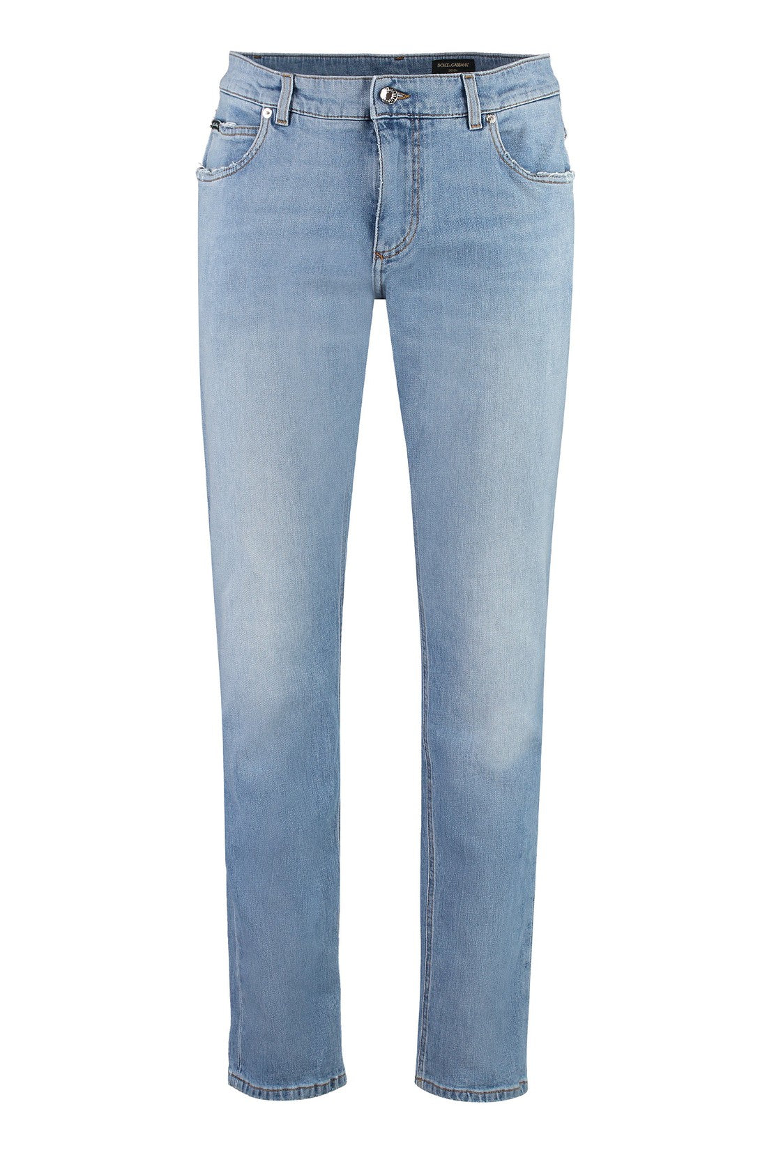 Dolce & Gabbana-OUTLET-SALE-5-pocket straight-leg jeans-ARCHIVIST