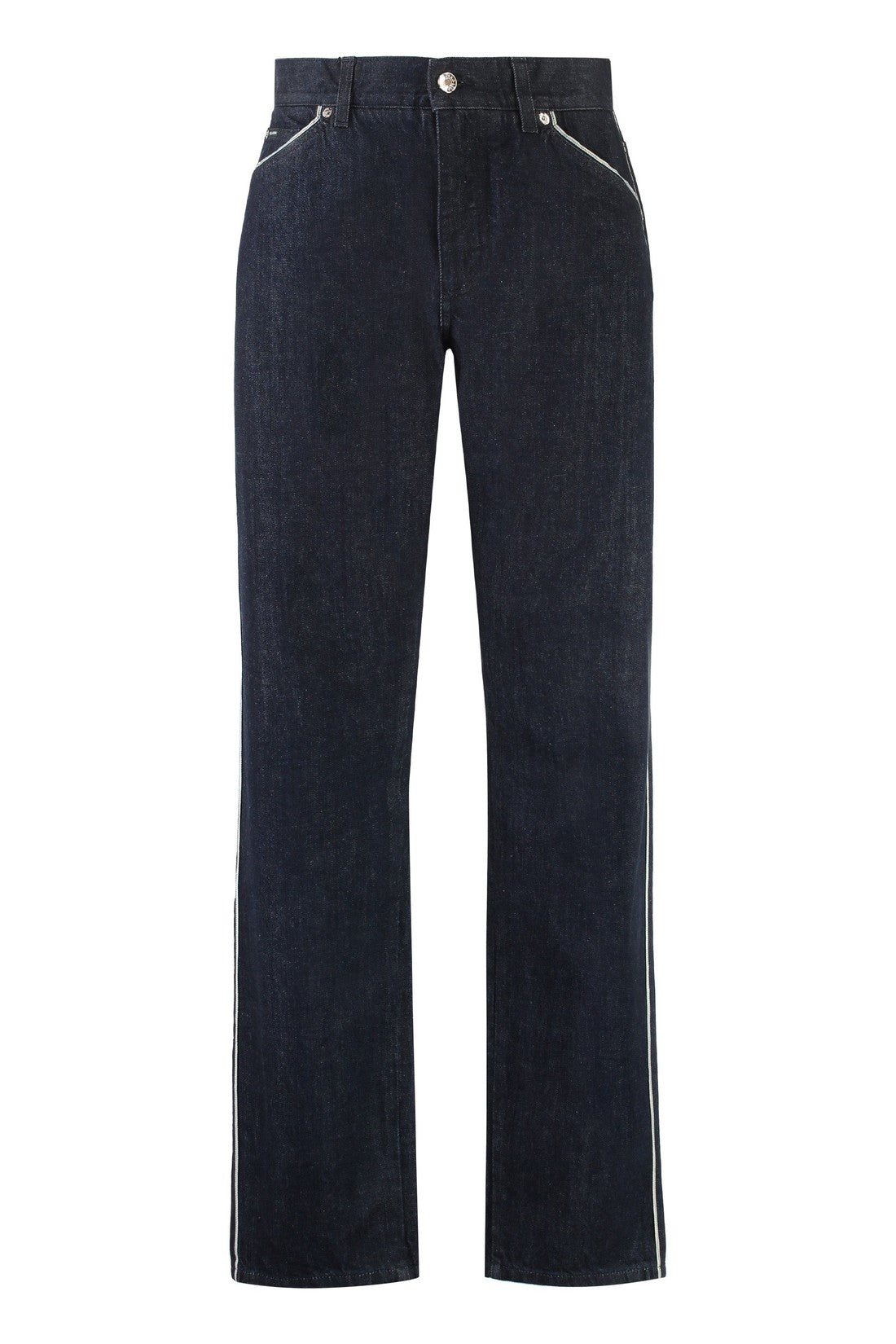 Dolce & Gabbana-OUTLET-SALE-5-pocket straight-leg jeans-ARCHIVIST