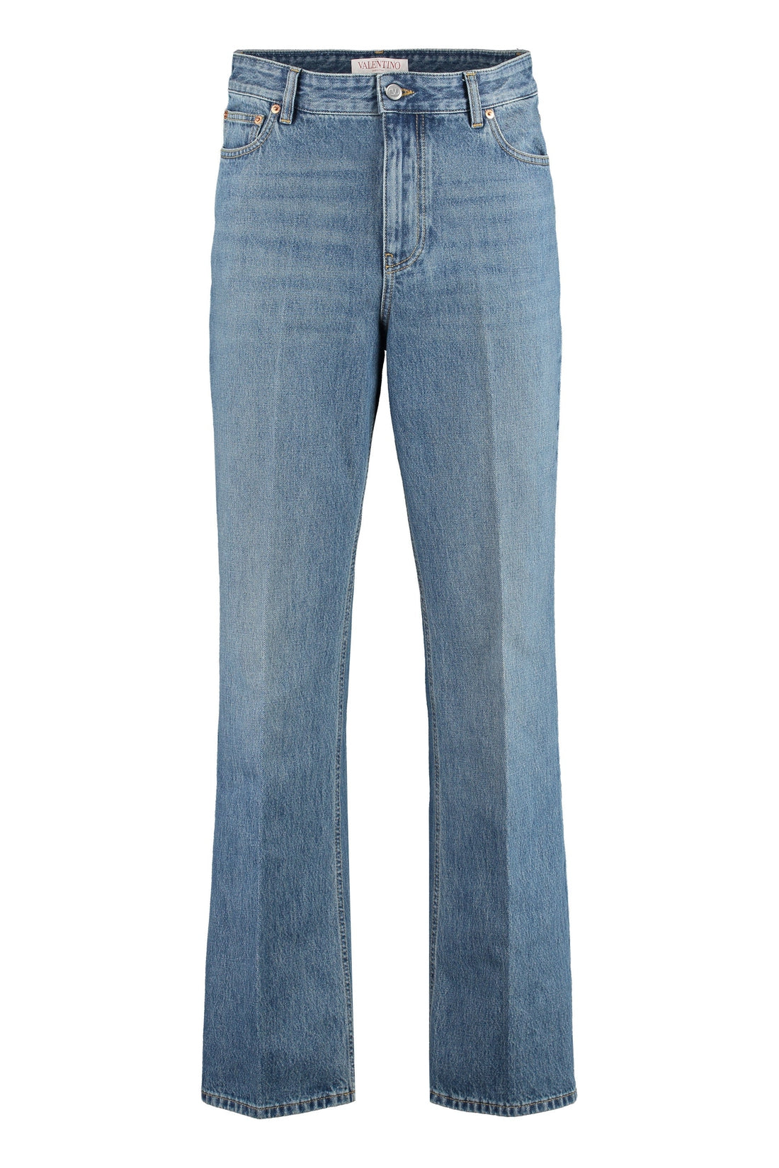 Valentino-OUTLET-SALE-5-pocket straight-leg jeans-ARCHIVIST
