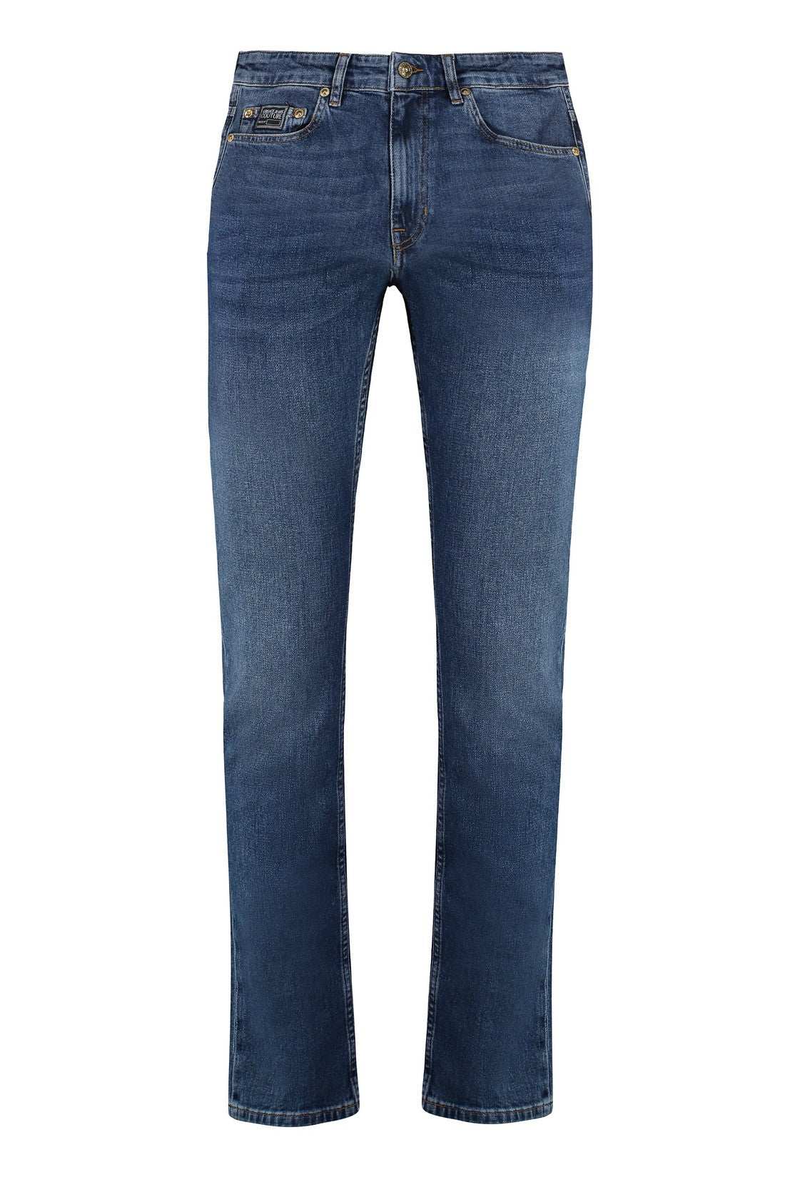 Versace Jeans Couture-OUTLET-SALE-5-pocket straight-leg jeans-ARCHIVIST