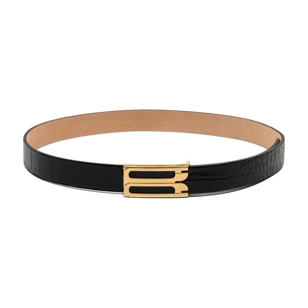 Gürtel „Dorian Frame“ – Victoria Beckham – Leder – Schwarz