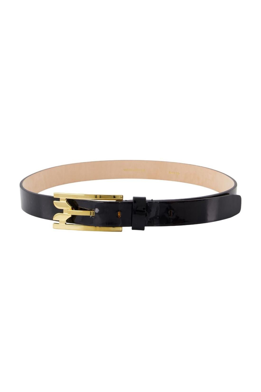 Victoria Beckham-Regular Pin Buckle Gürtel - Victoria Beckham - Leder - Schwarz-Outdoor-Black-Deal-Outlet-by-ARCHIVIST