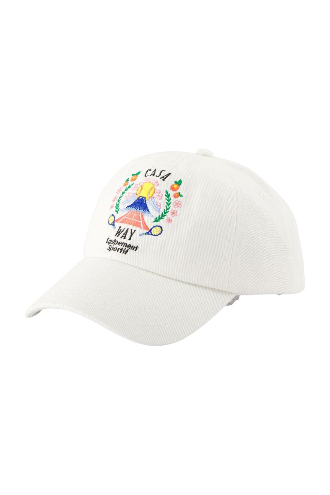 Casablanca-Casa Way Mountain Cap - Casablanca - Baumwolle - Weiß-Outdoor-Black-Deal-Outlet-by-ARCHIVIST