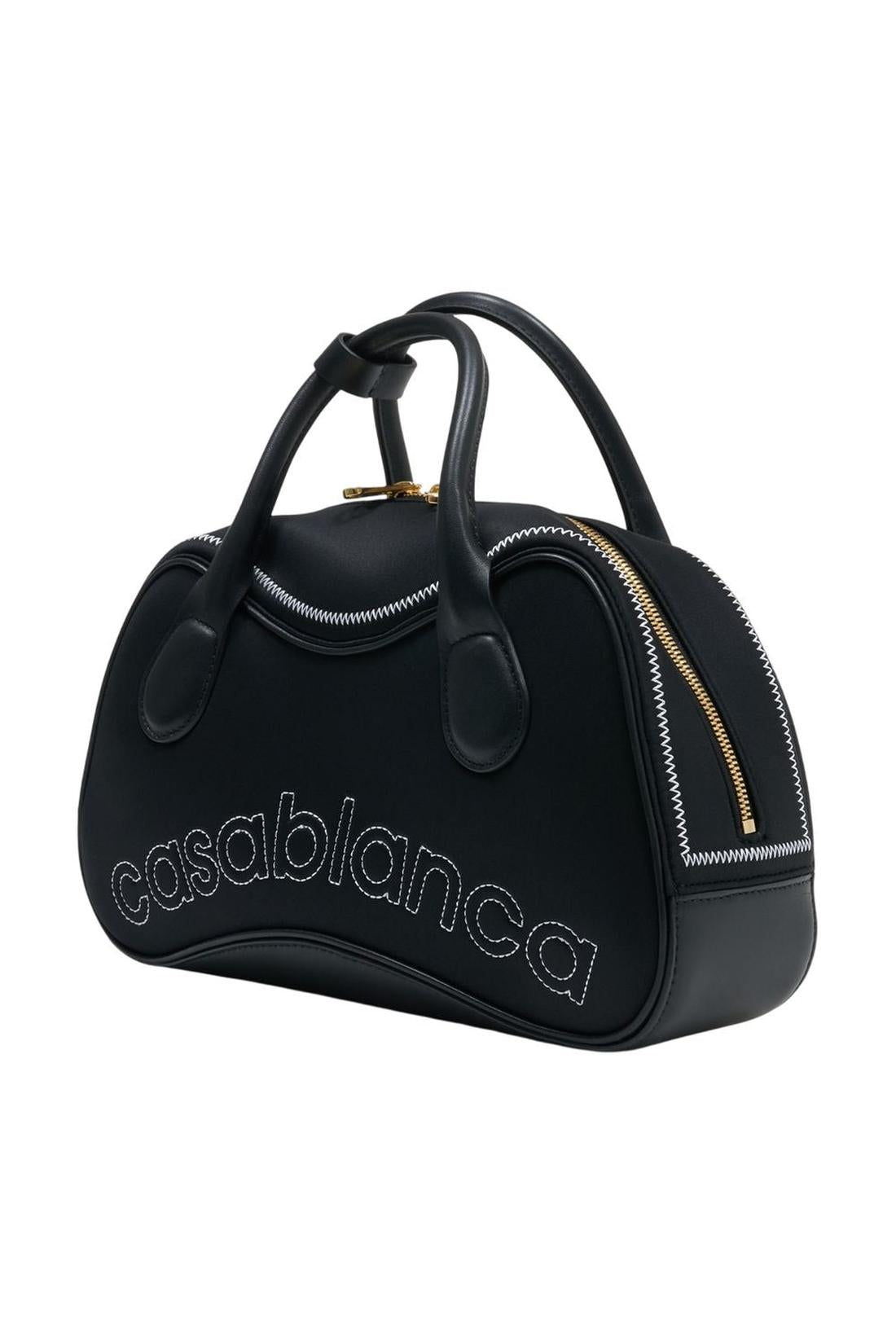 Bowling Mini Handtasche - Casablanca - Leder - Schwarz-Taschen-Casablanca-ARCHIVIST