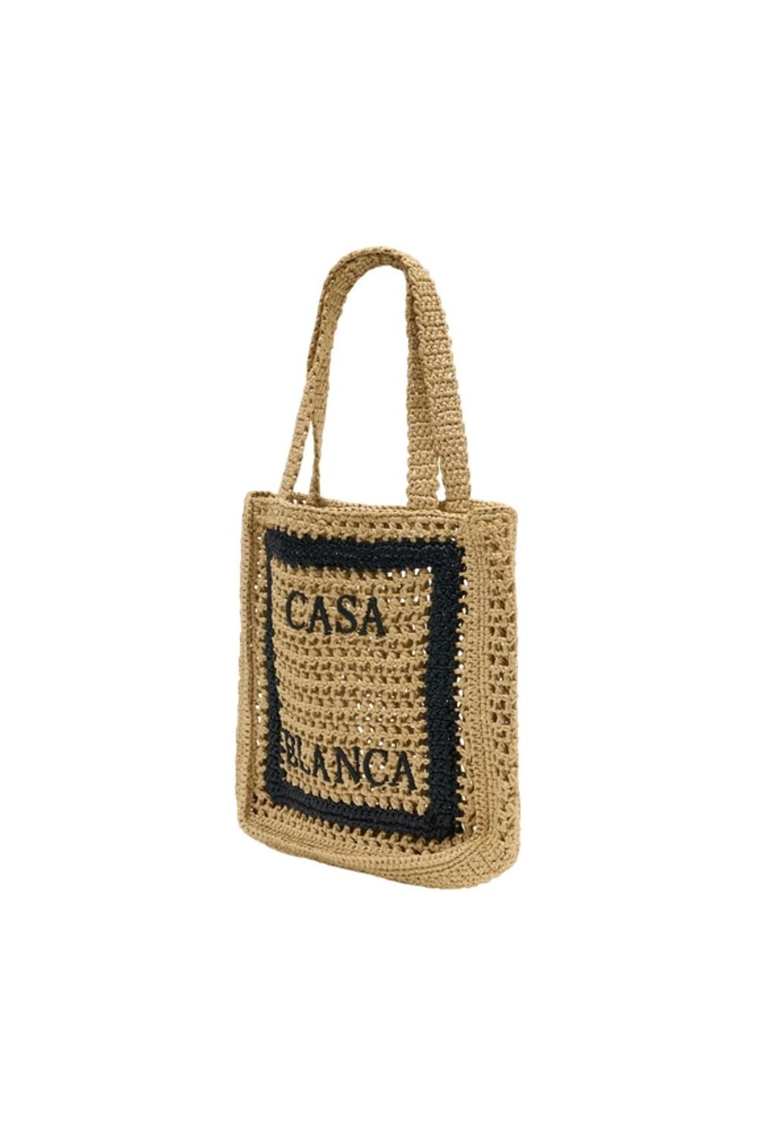 Einkaufstasche – Casablanca – Bast – Beige-Taschen-Casablanca-ARCHIVIST