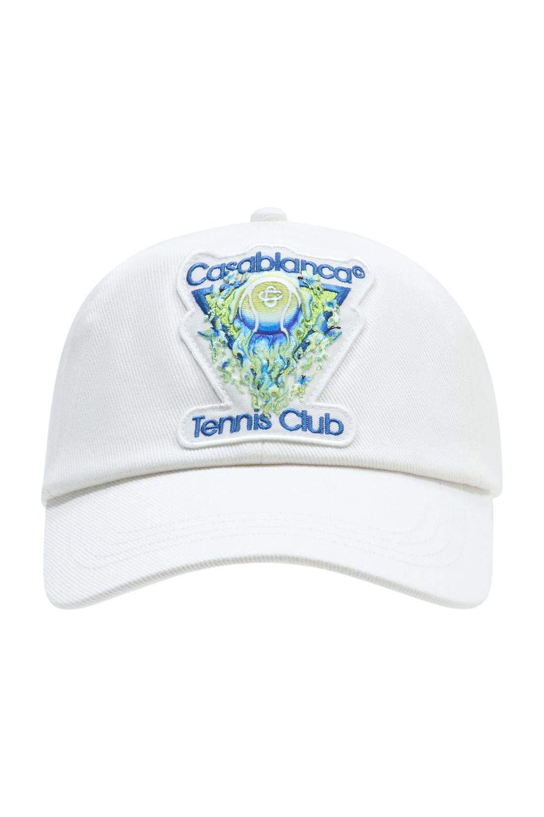 Flaming Tennis Ball Cap - Casablanca - Baumwolle - Weiß-Outdoor-Casablanca-One size-white-ARCHIVIST