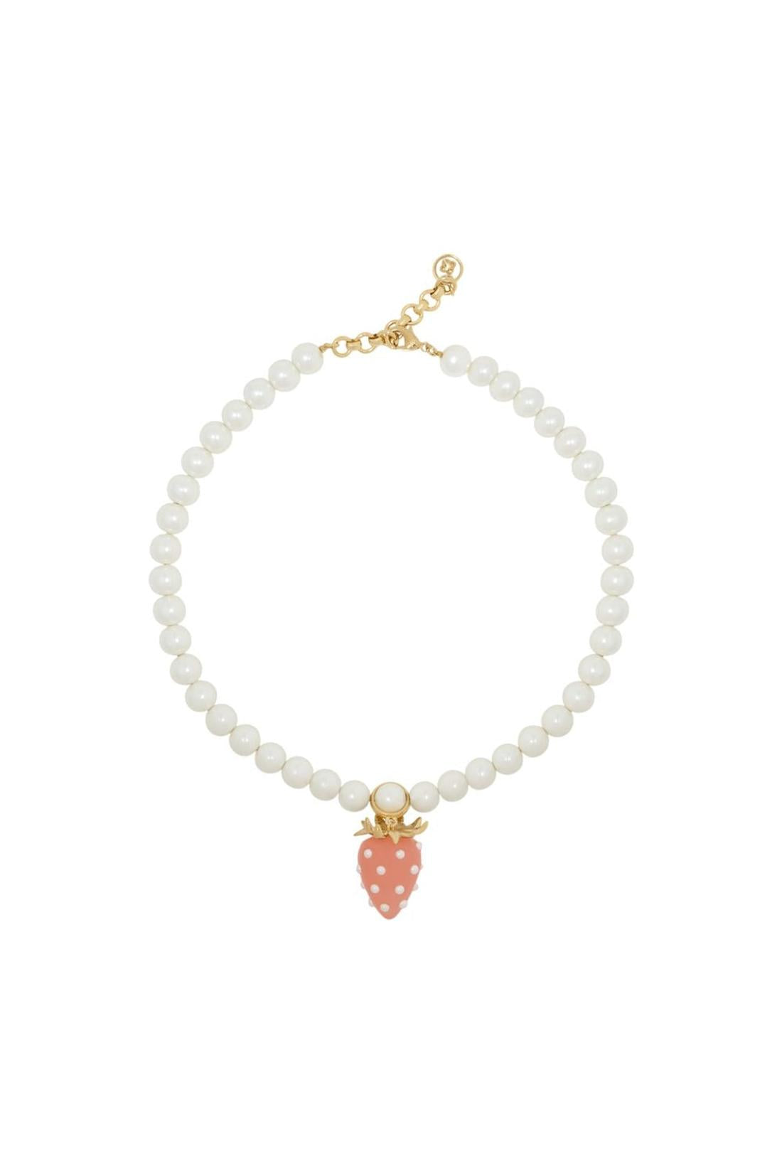 Halskette Strawberry – Casablanca – Metall – Weiß-Schmuck-Casablanca-One size-white-ARCHIVIST