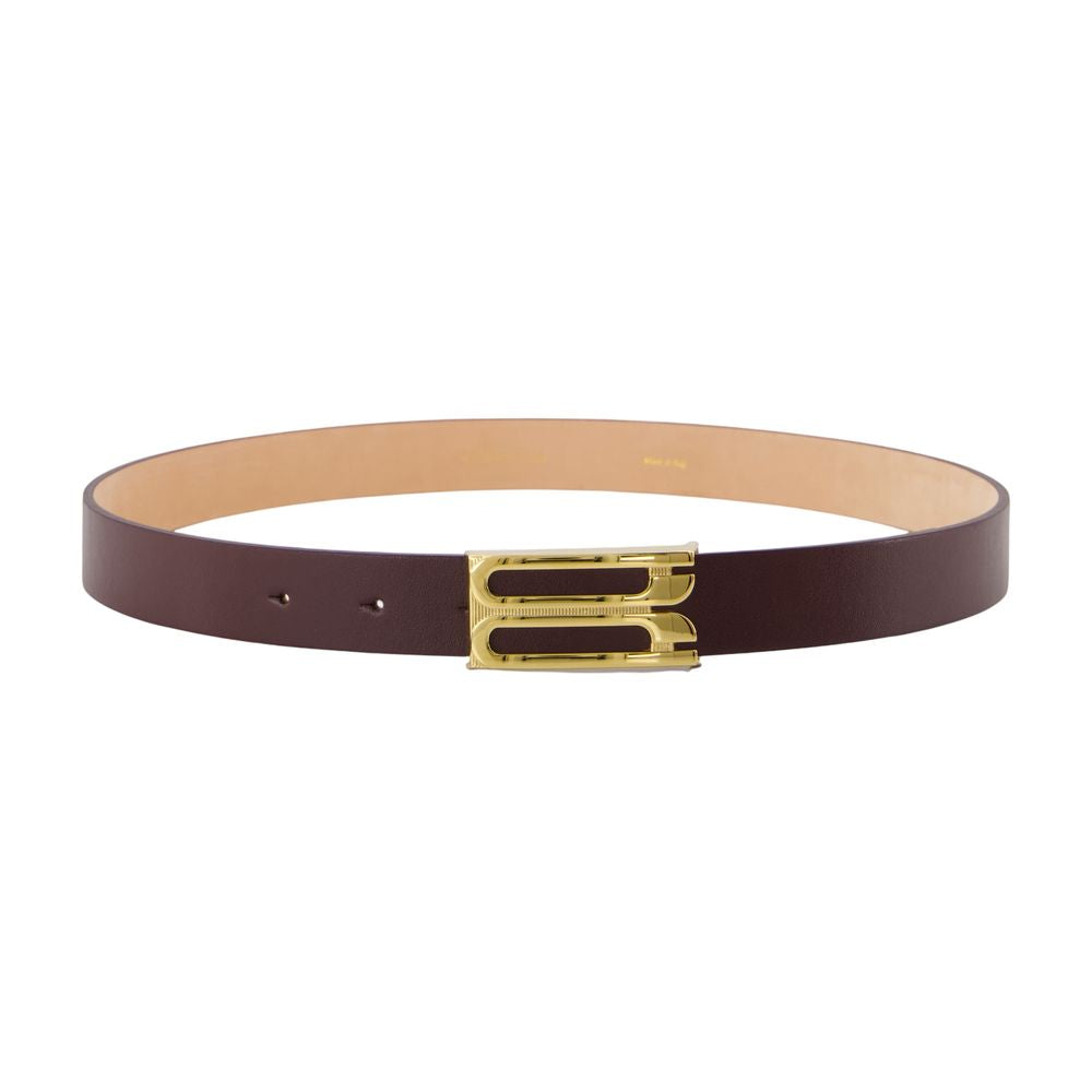 Gürtel „Dorian Frame Belt“ – Victoria Beckham – Leder – Bordeauxrot