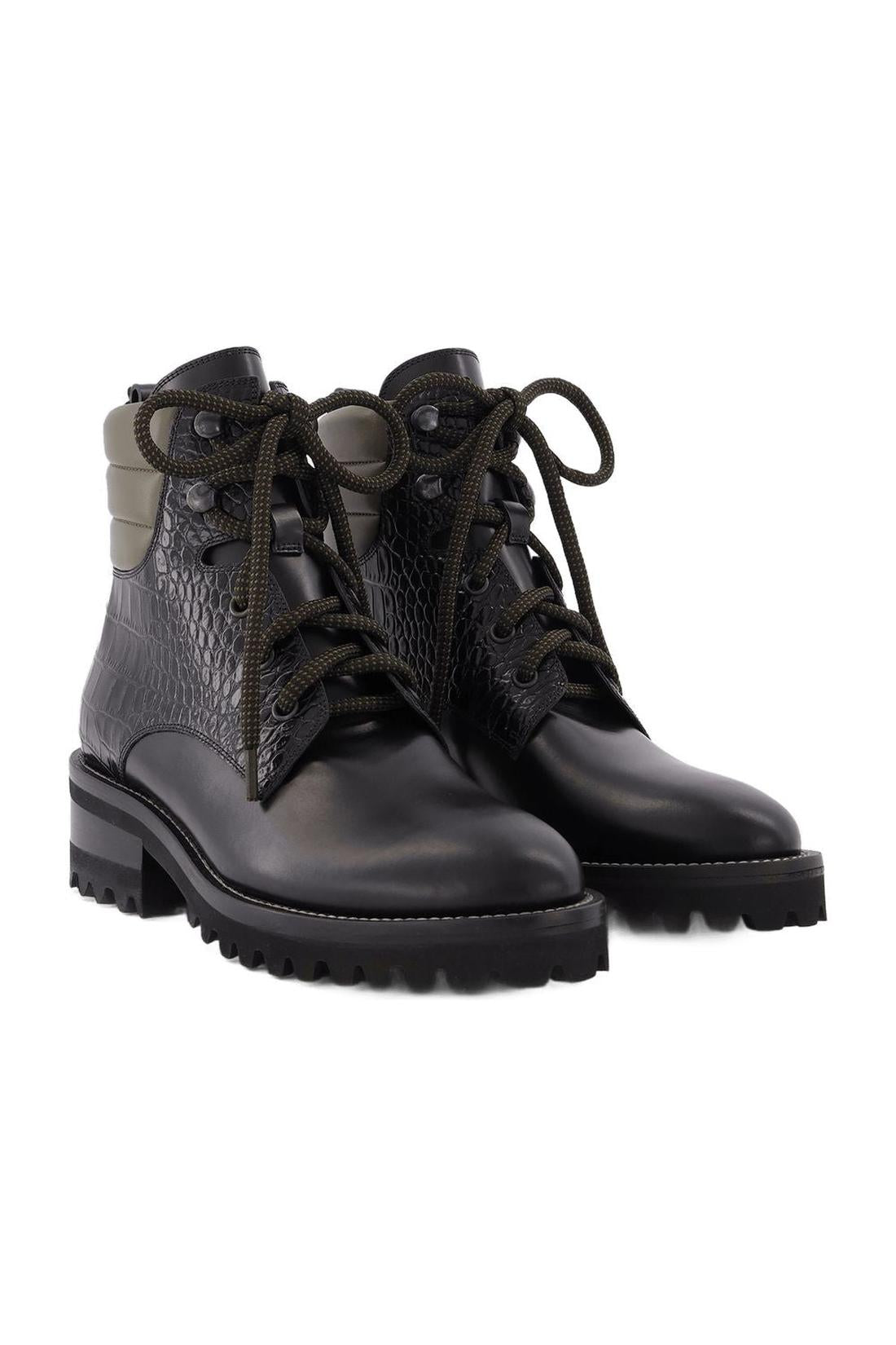 Bottes Dolomite Tread en cuir noir