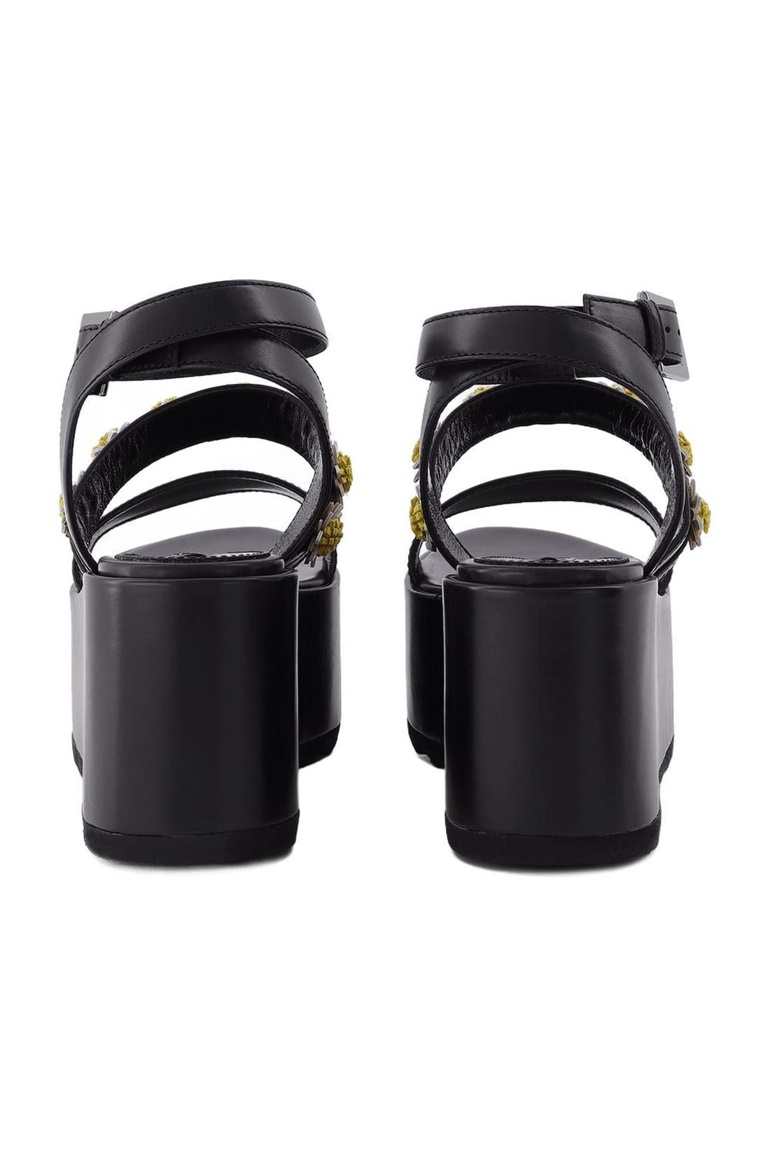 Tima sandals in black leather