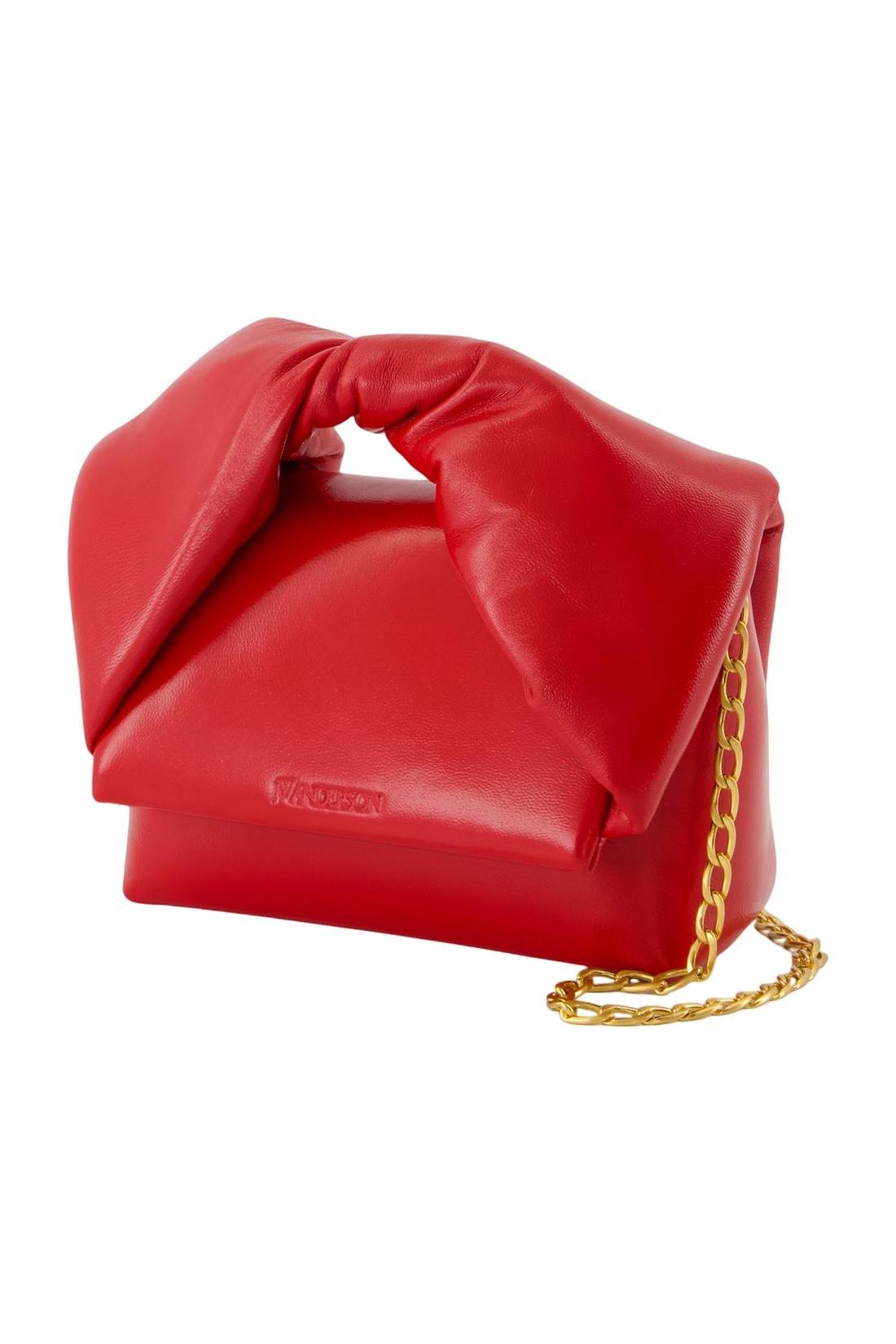 J.W.Anderson-Small Twister Schultertasche - J.W. Anderson - Leder - Rot-Taschen-Black-Deal-Outlet-by-ARCHIVIST