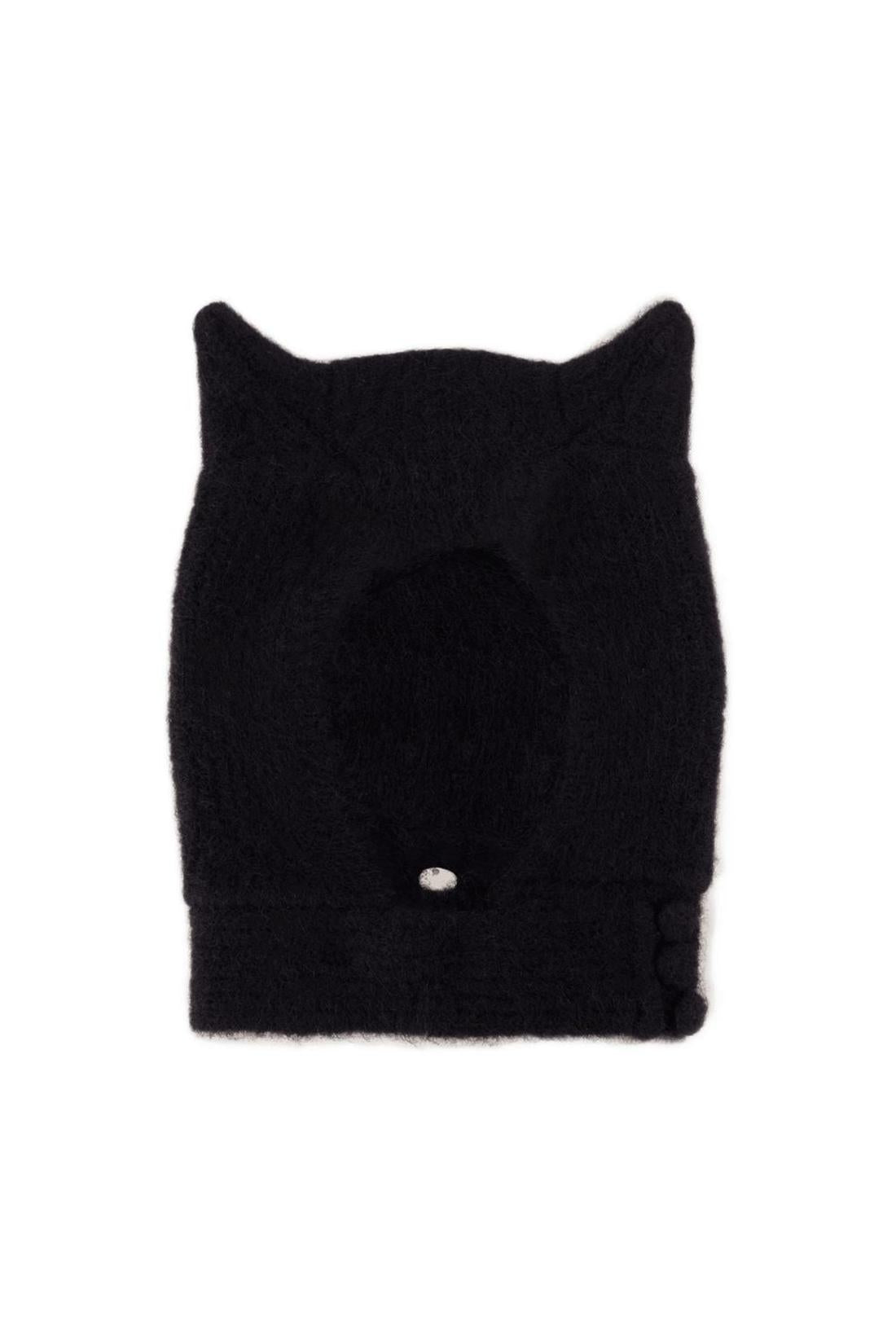 Coperni-Knitted Horn Beanie Hut - Coperni - Wolle - Schwarz-Outdoor-Black-Deal-Outlet-by-ARCHIVIST