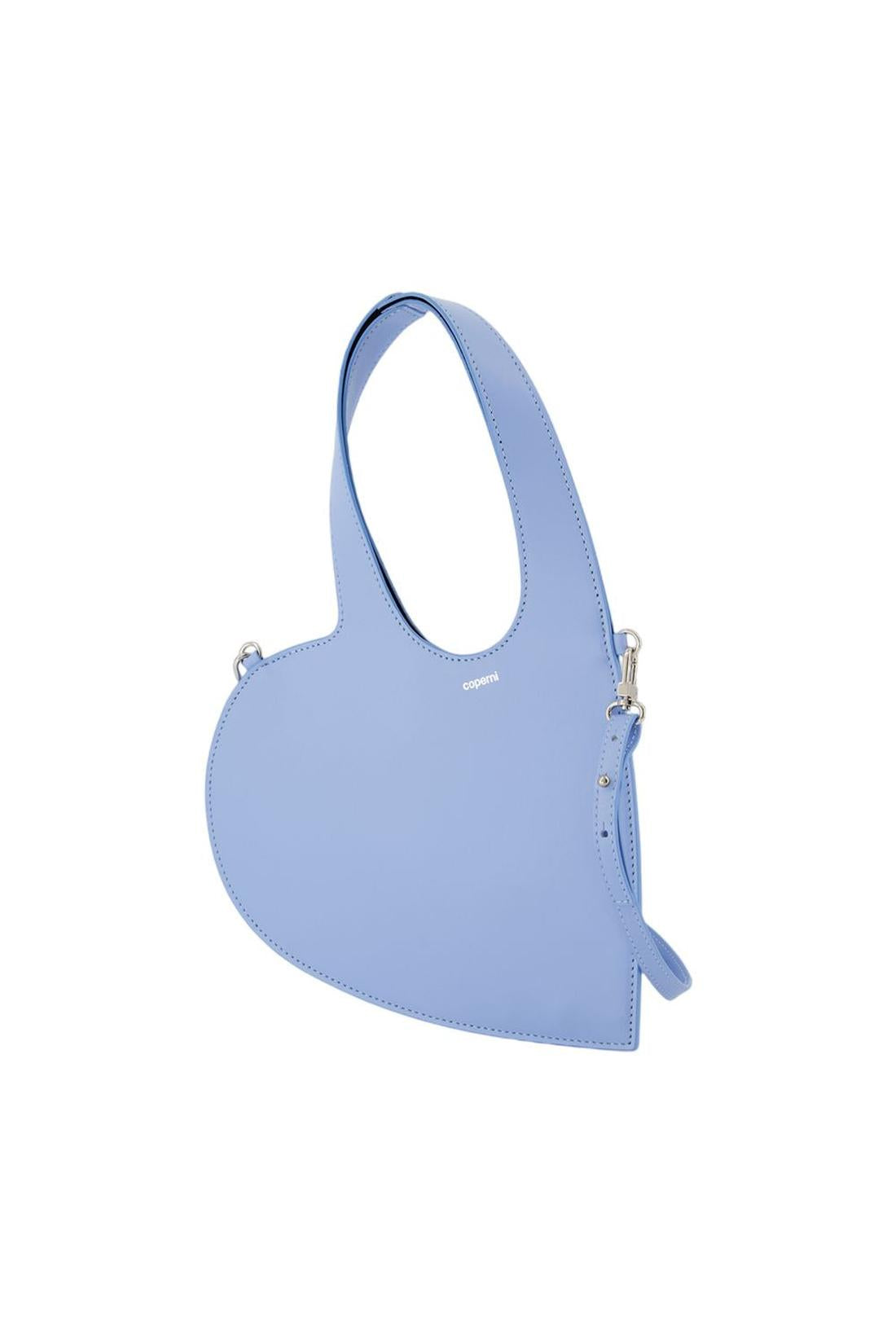 Sac bandoulière Baby Heart - Coperni - Cuir - Bleu