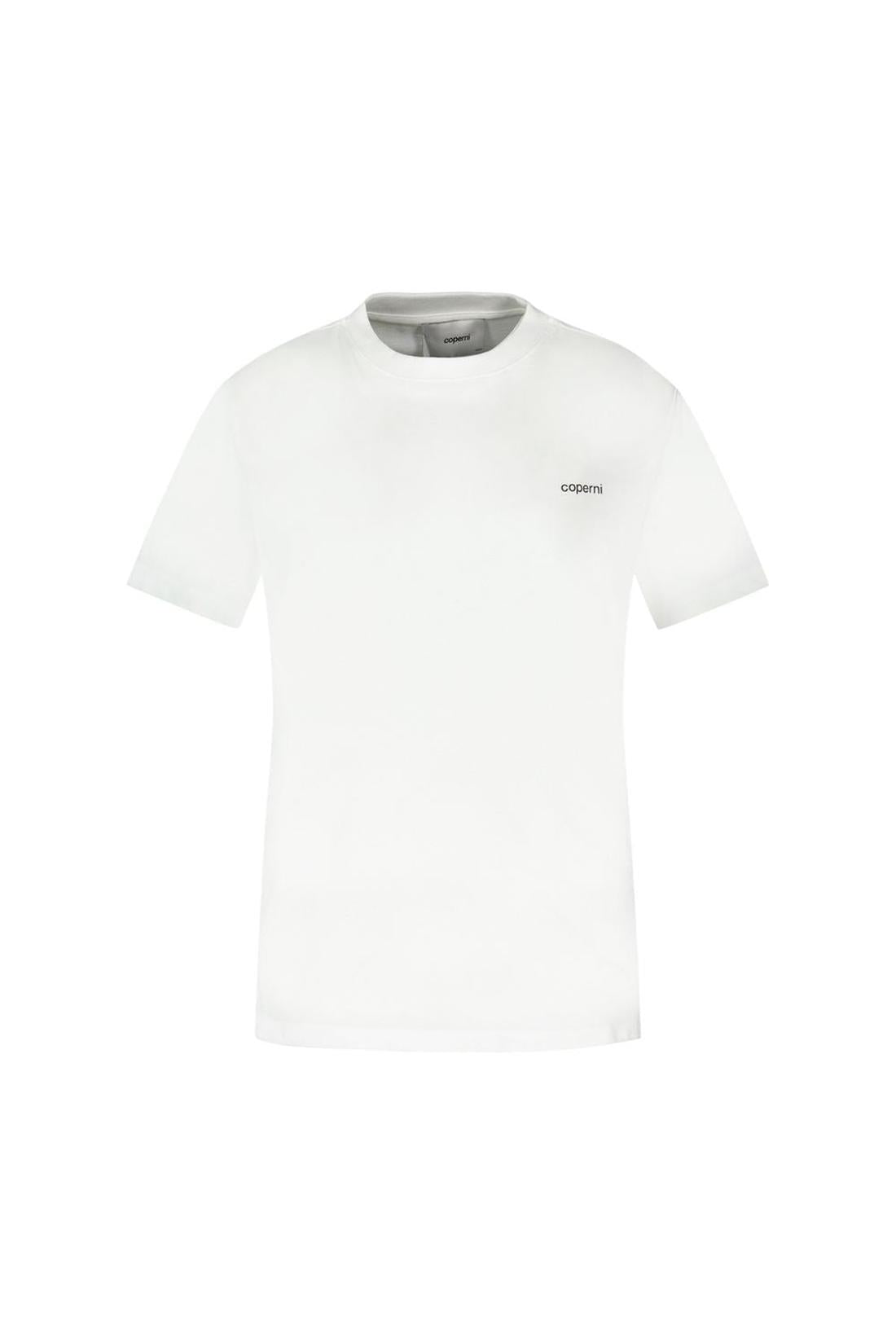 Coperni-Boxy T-Shirt - Coperni - Baumwolle - Weiß-Shirts-Black-Deal-Outlet-by-ARCHIVIST