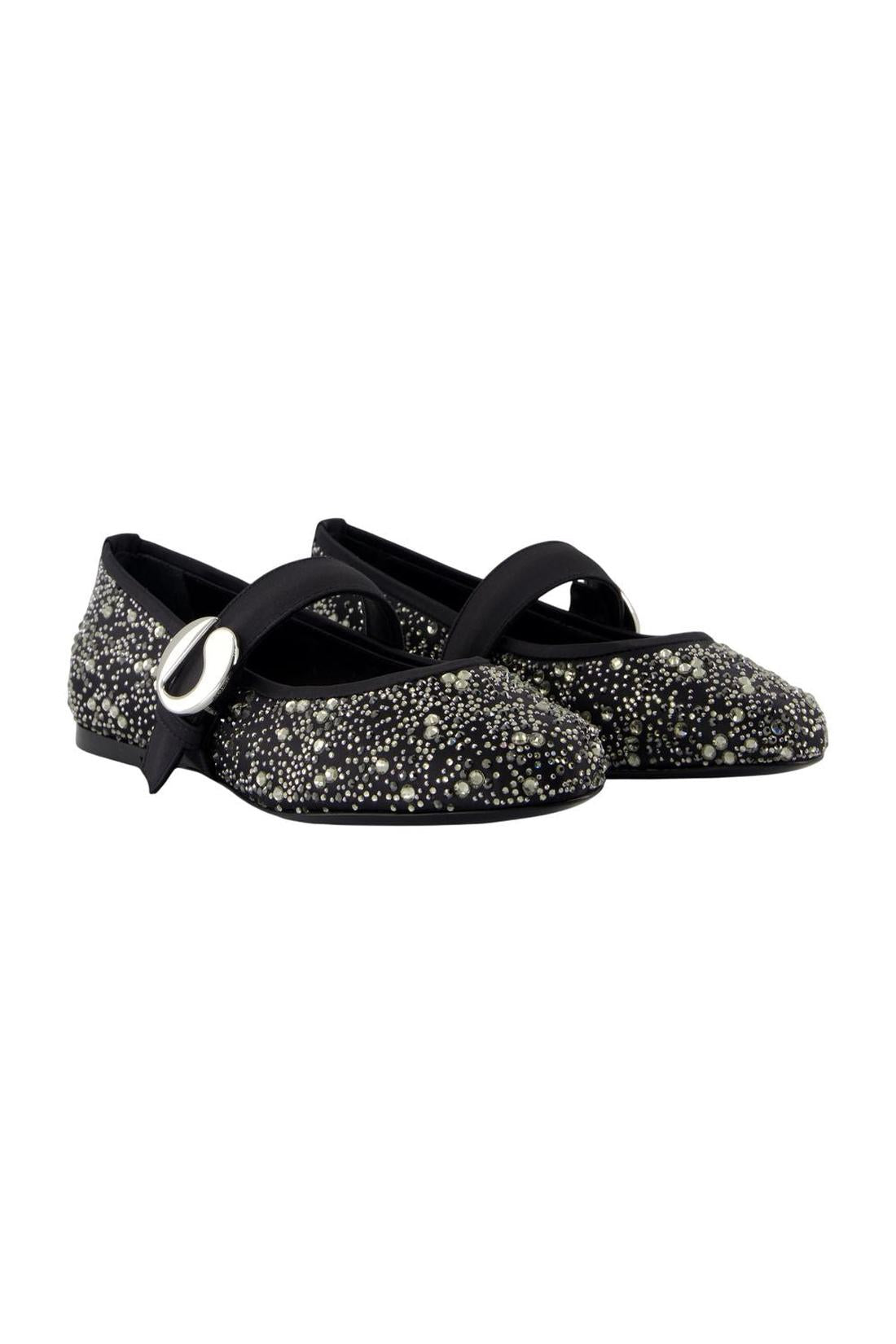 Ballerina flats - Coperni - Synthetic - Black/Silver