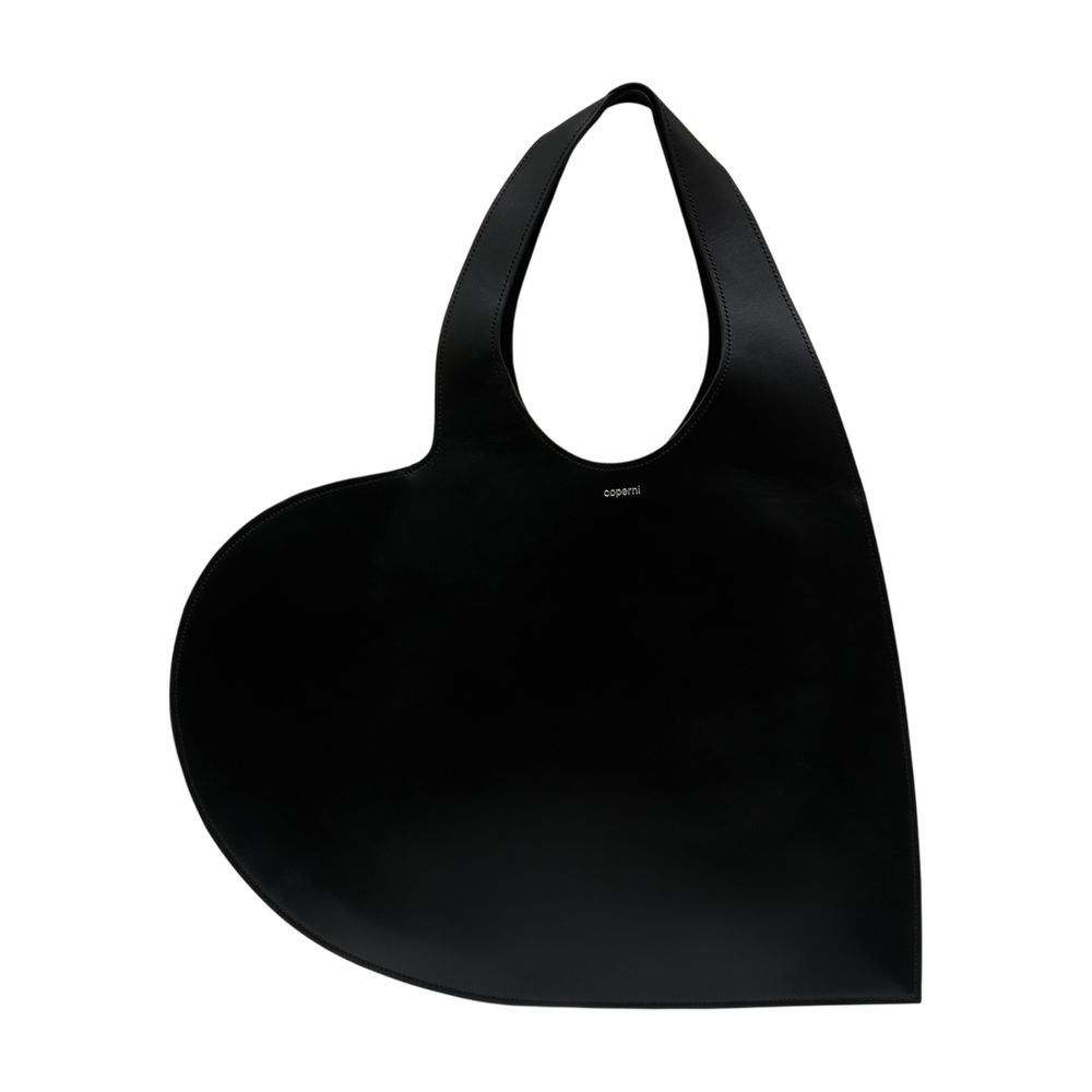 Einkaufstasche „Double Heart“ – Coperni – Leder – Schwarz