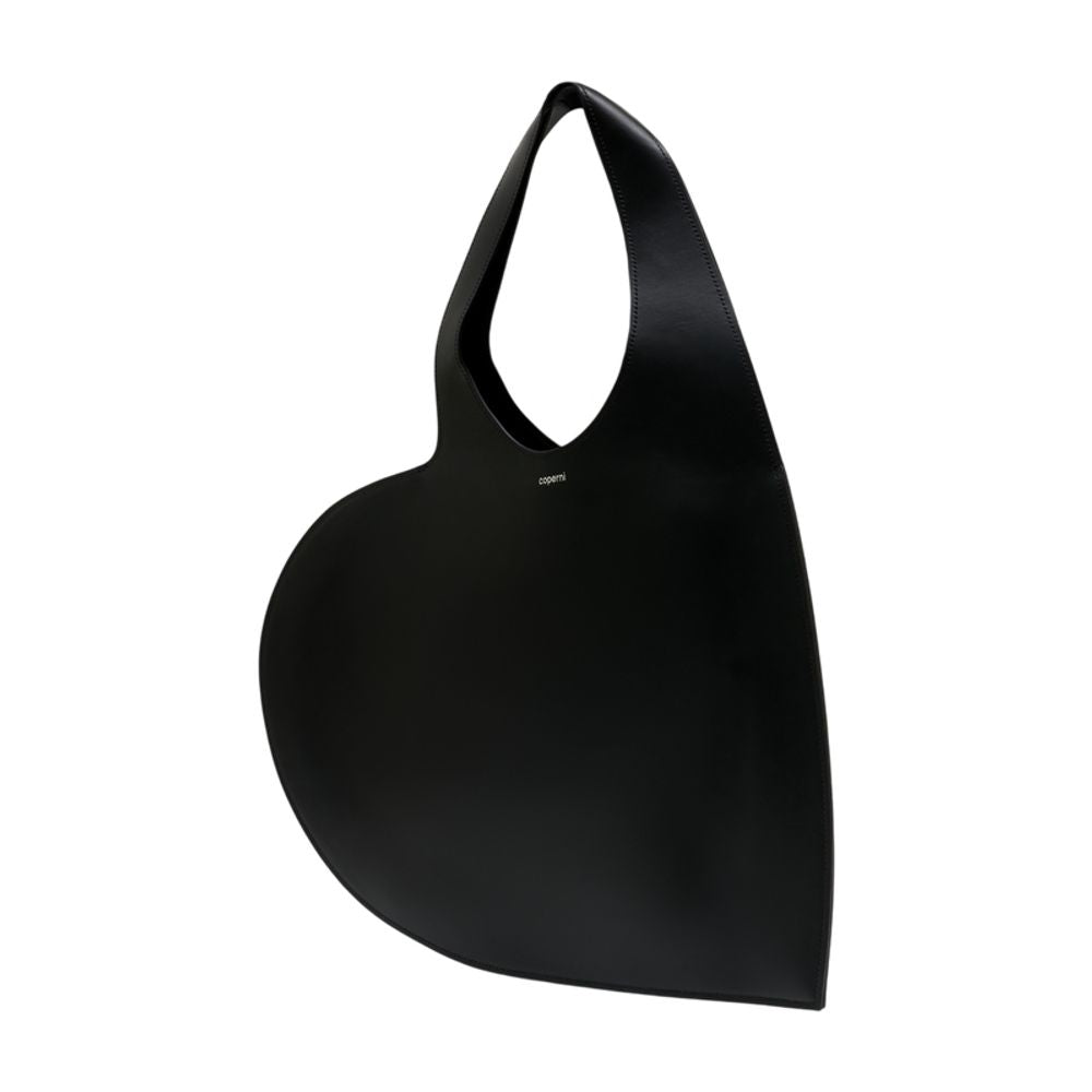 Einkaufstasche „Double Heart“ – Coperni – Leder – Schwarz