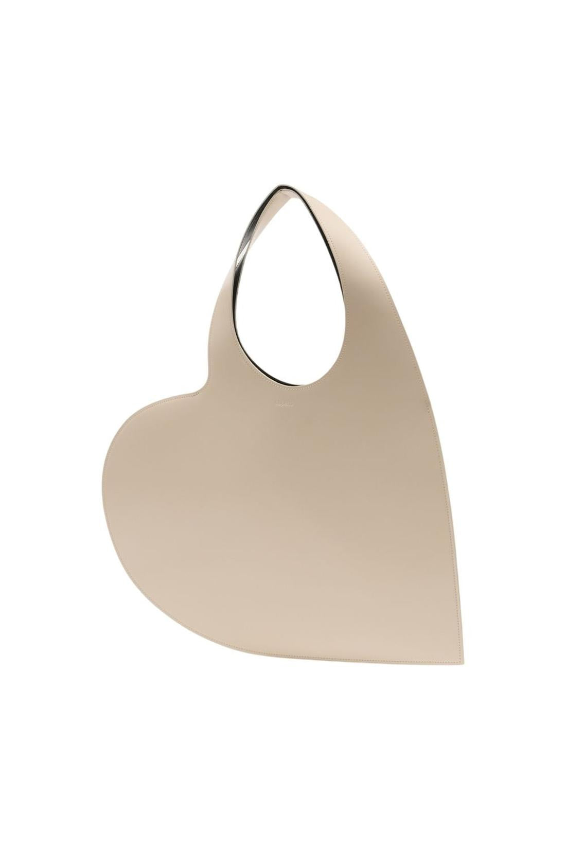 Heart Tote Schultertasche - Coperni - Leder - Beige-Taschen-Coperni-OUTLET-ARCHIVIST-ARCHIVE-SALE