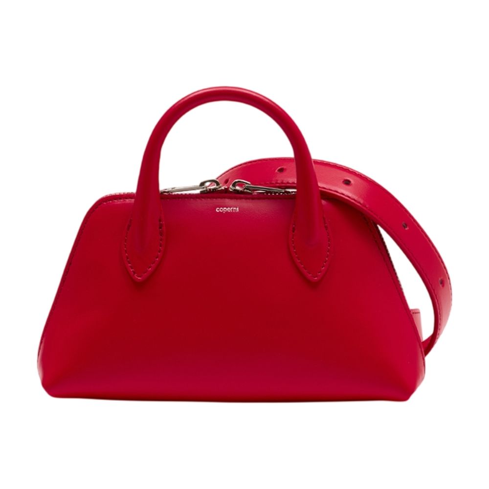 Duffle-Tasche mit Gürtel – Coperni – Leder – Rot