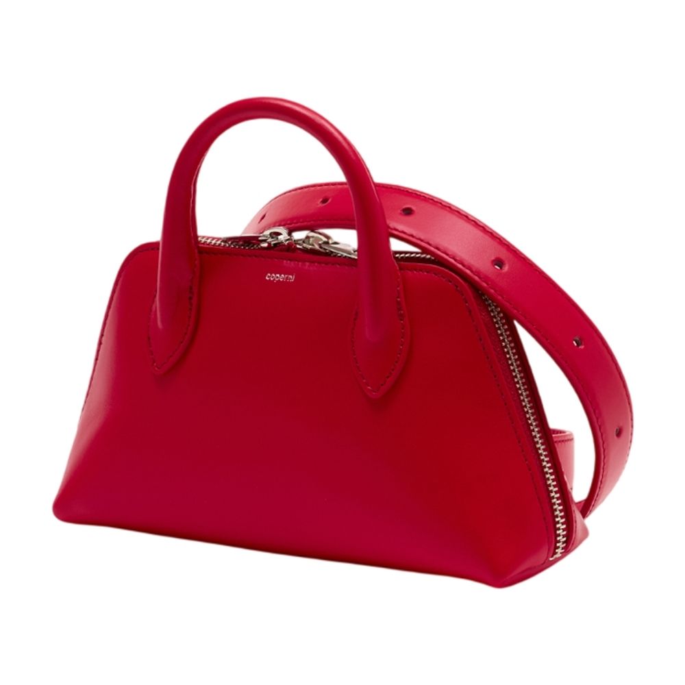 Duffle-Tasche mit Gürtel – Coperni – Leder – Rot